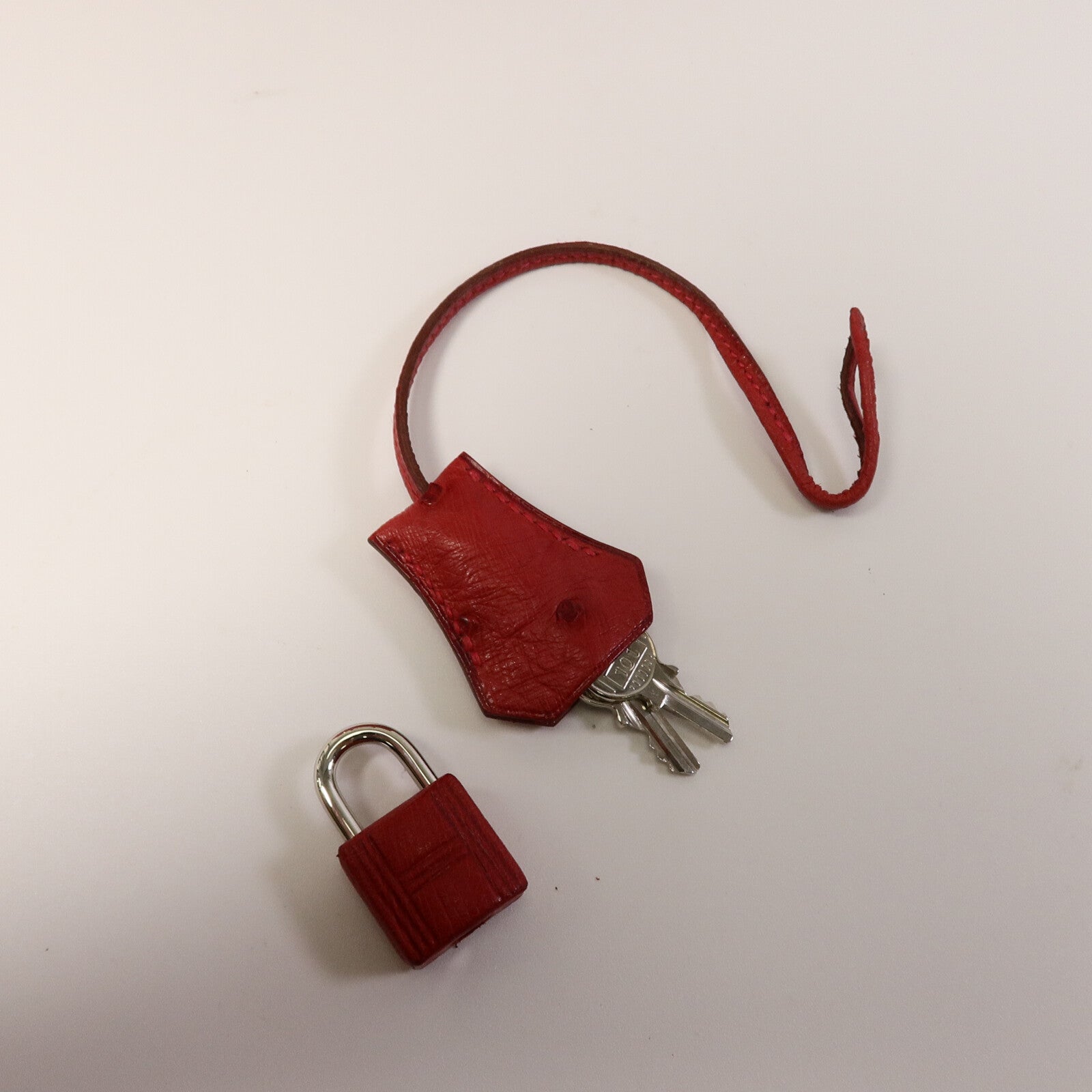 HERMES Ostrich皮革Birkin 30手挽袋Red