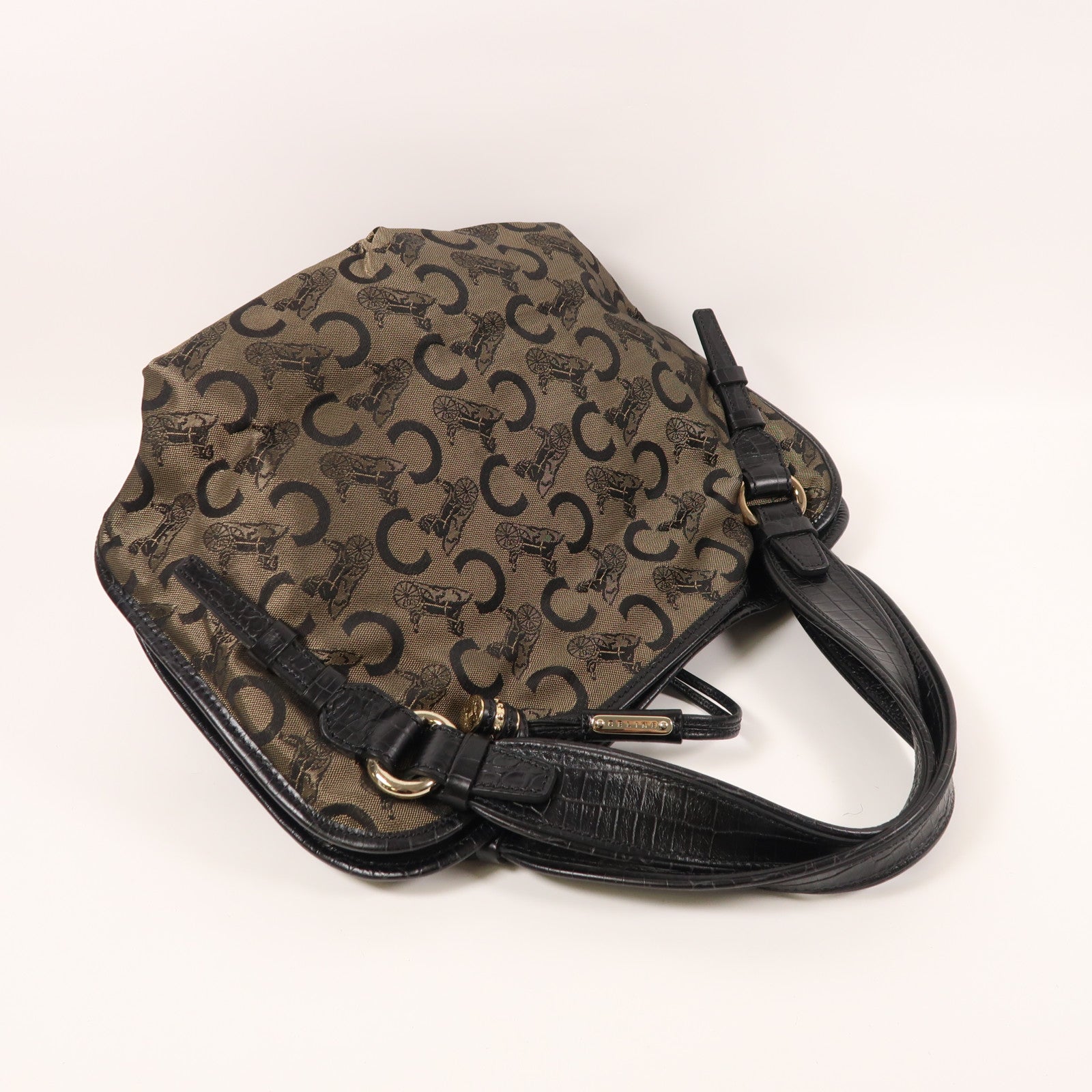 CELINE 帆布Hand Bag金扣手挽袋