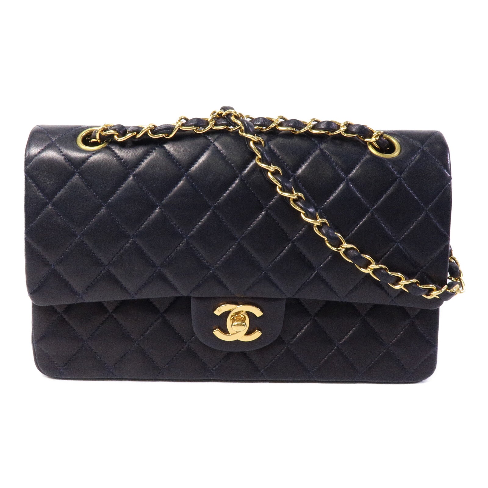 CHANEL 羊皮皮革Vintage Classic Flap鏈帶肩背袋