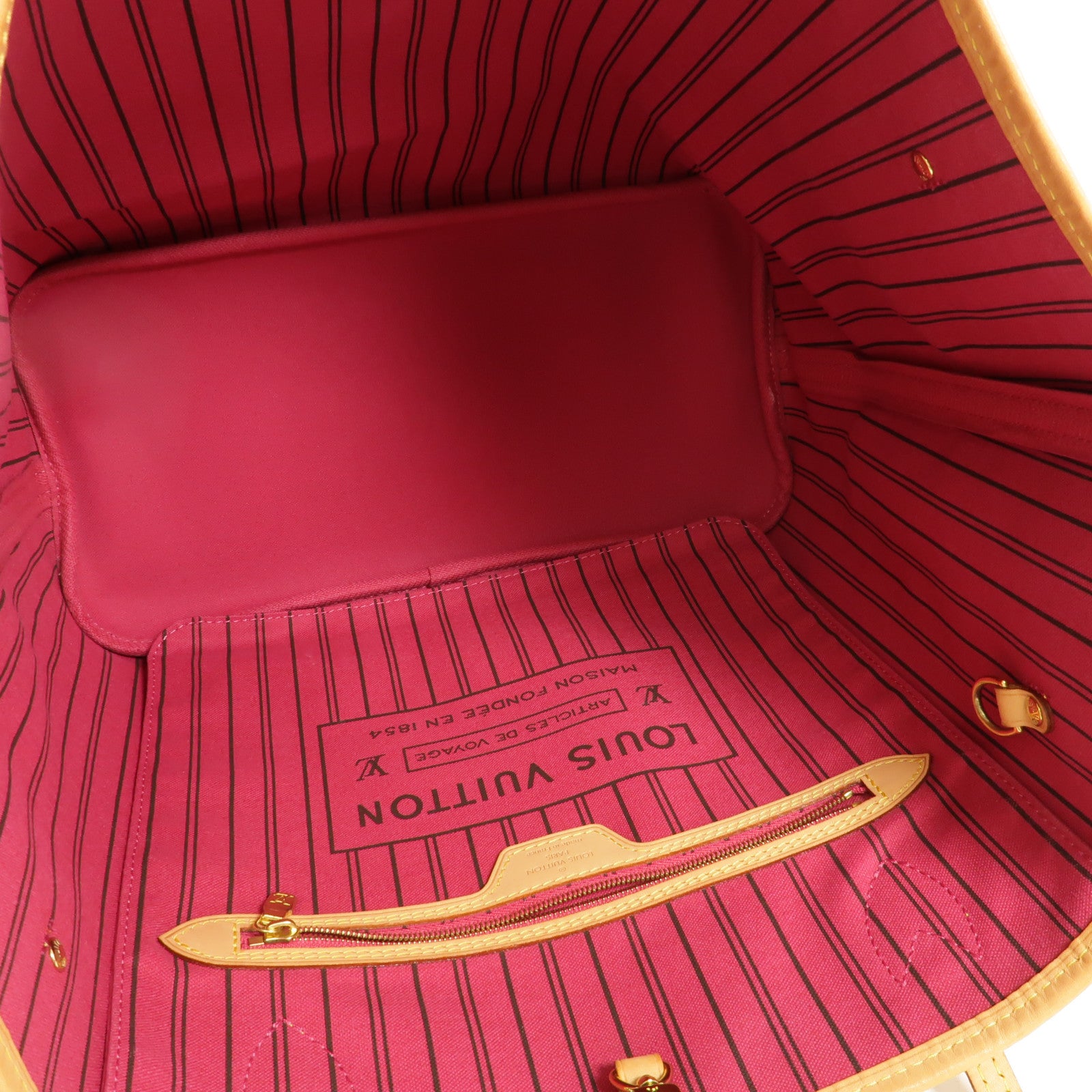 LOUIS VUITTON Monogram Neverfull MM金扣手挽袋