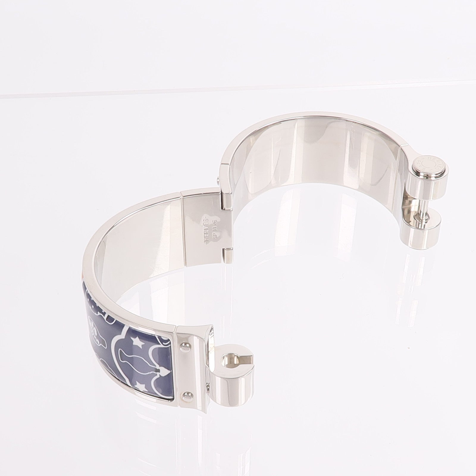 HERMES 金屬/琺瑯Charniere Bangle/Bracelet手鐲