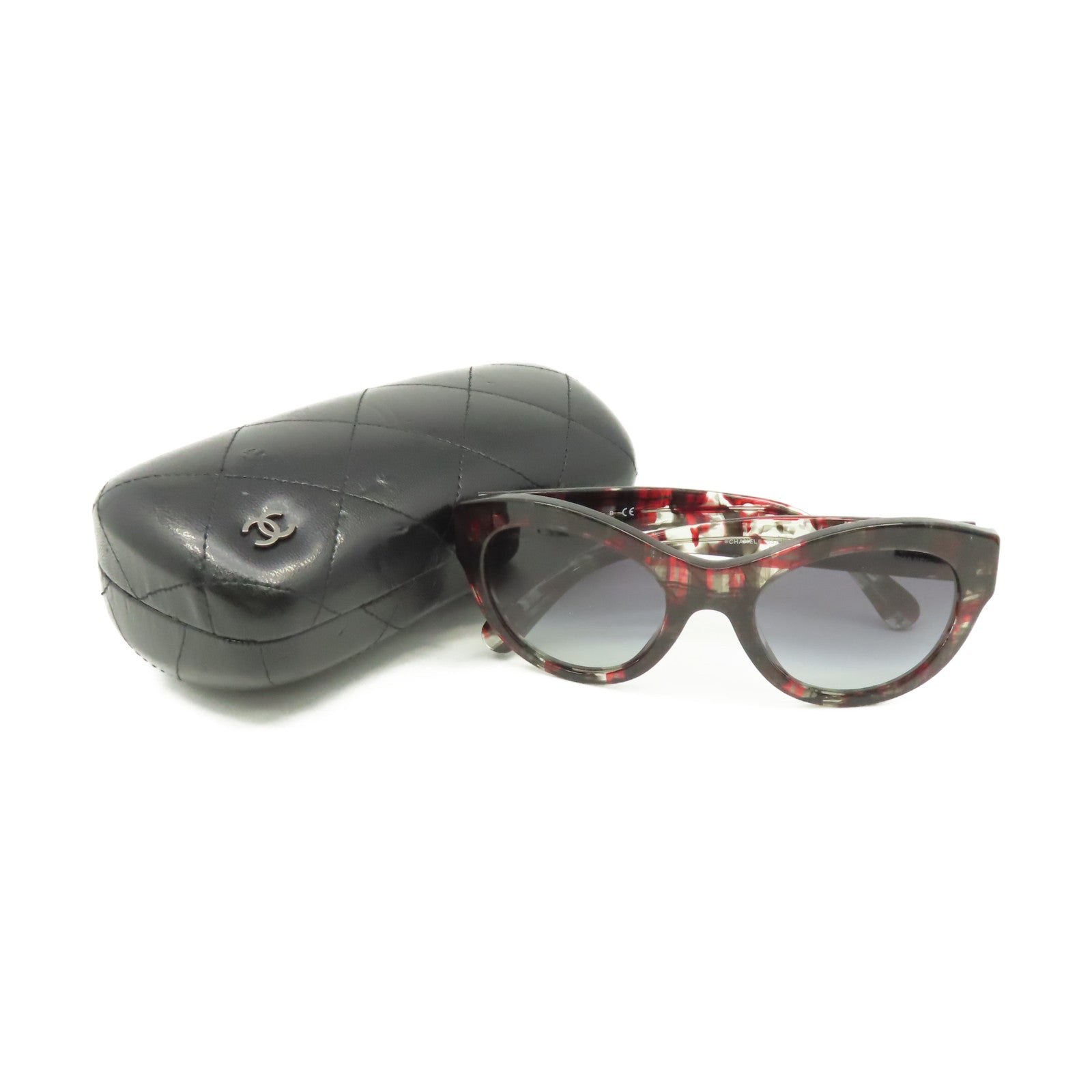 CHANEL 【激減優惠】PVC Sunglasses太陽眼鏡紅色/黑色