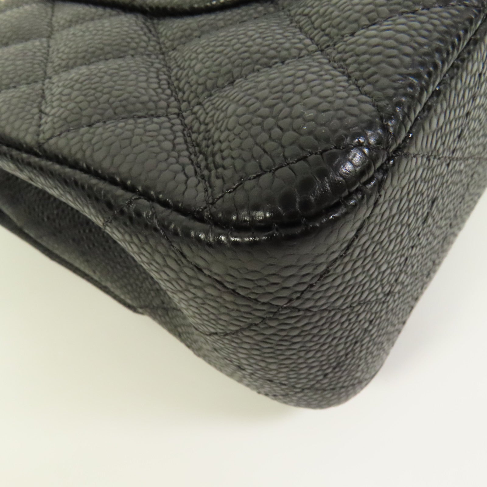 CHANEL 牛皮皮革Classic 25銀扣鏈帶肩背袋