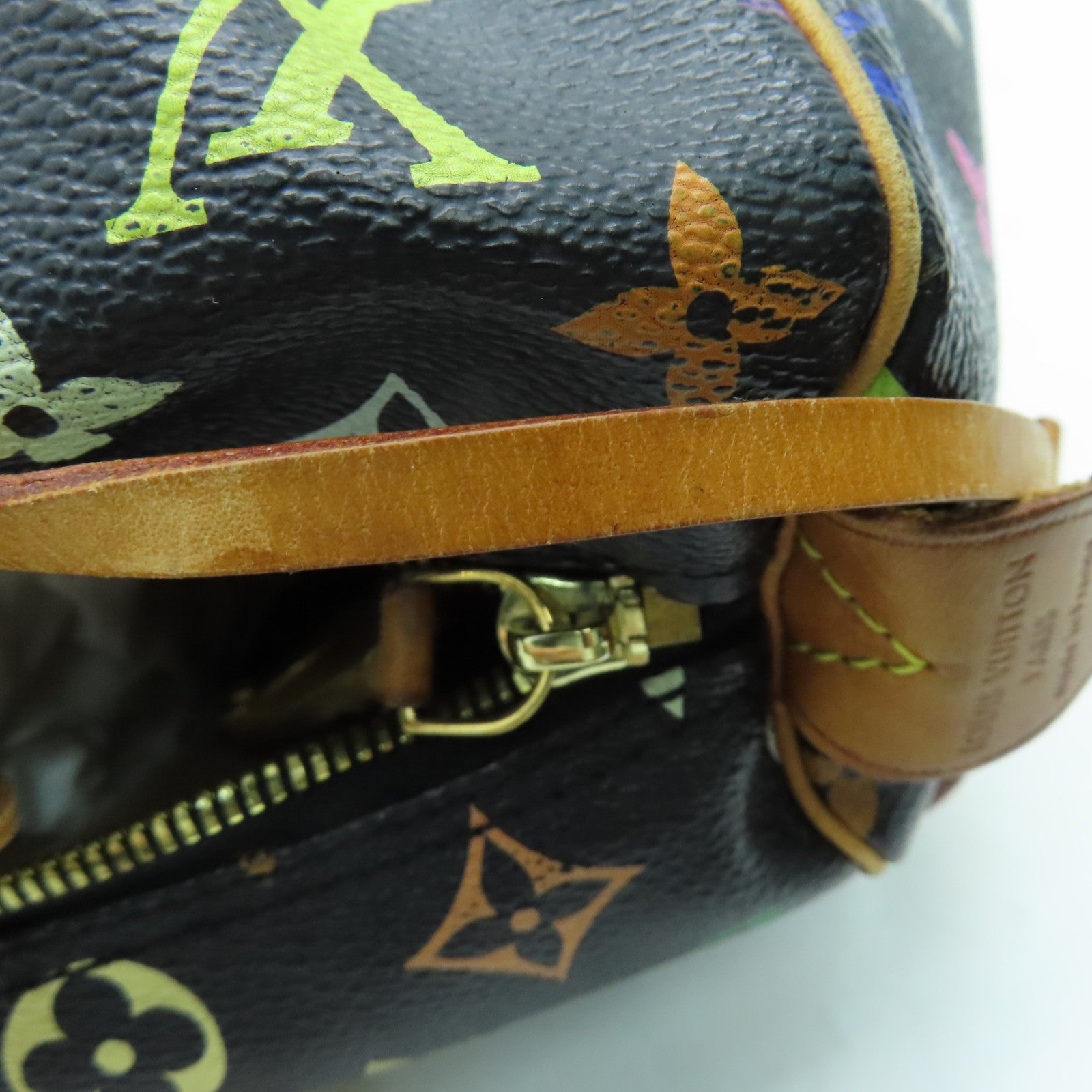 LOUIS VUITTON 【激減優惠】Monogram Multicolore Speedy 30金扣手挽袋黑色彩色