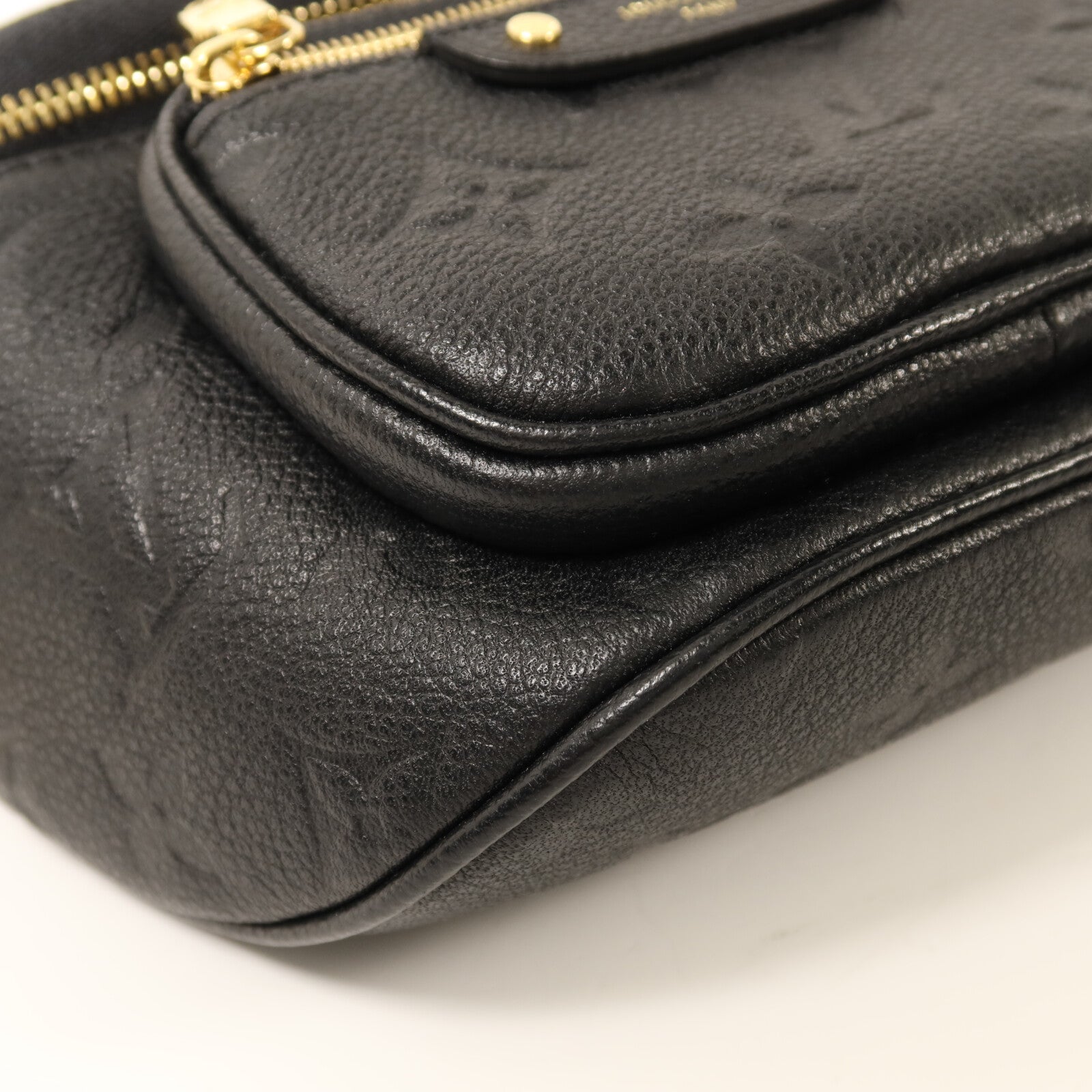 LOUIS VUITTON Monogram Empreinte Mini Bumbag金扣手挽肩背兩用袋