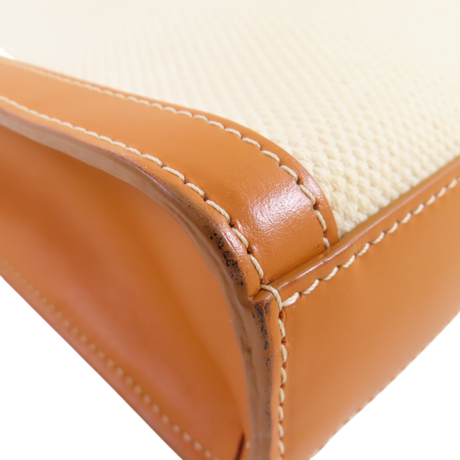 CELINE 帆布Mini Vertical Cabas 2Way Shoulder Bag金扣手挽肩背兩用袋