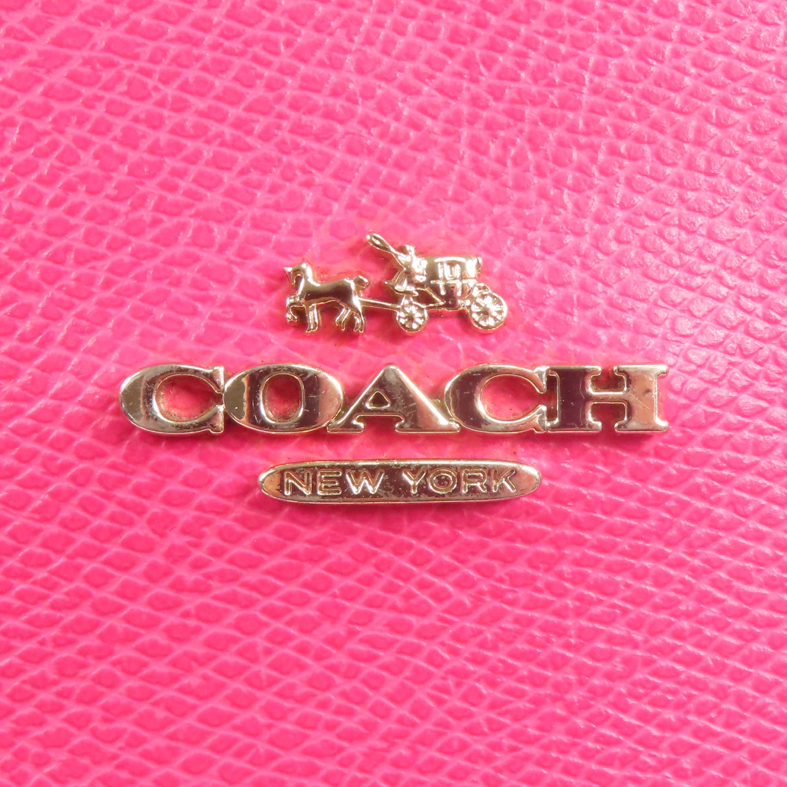 COACH 【激減優惠】塗層帆布Tote Bag金扣手挽袋