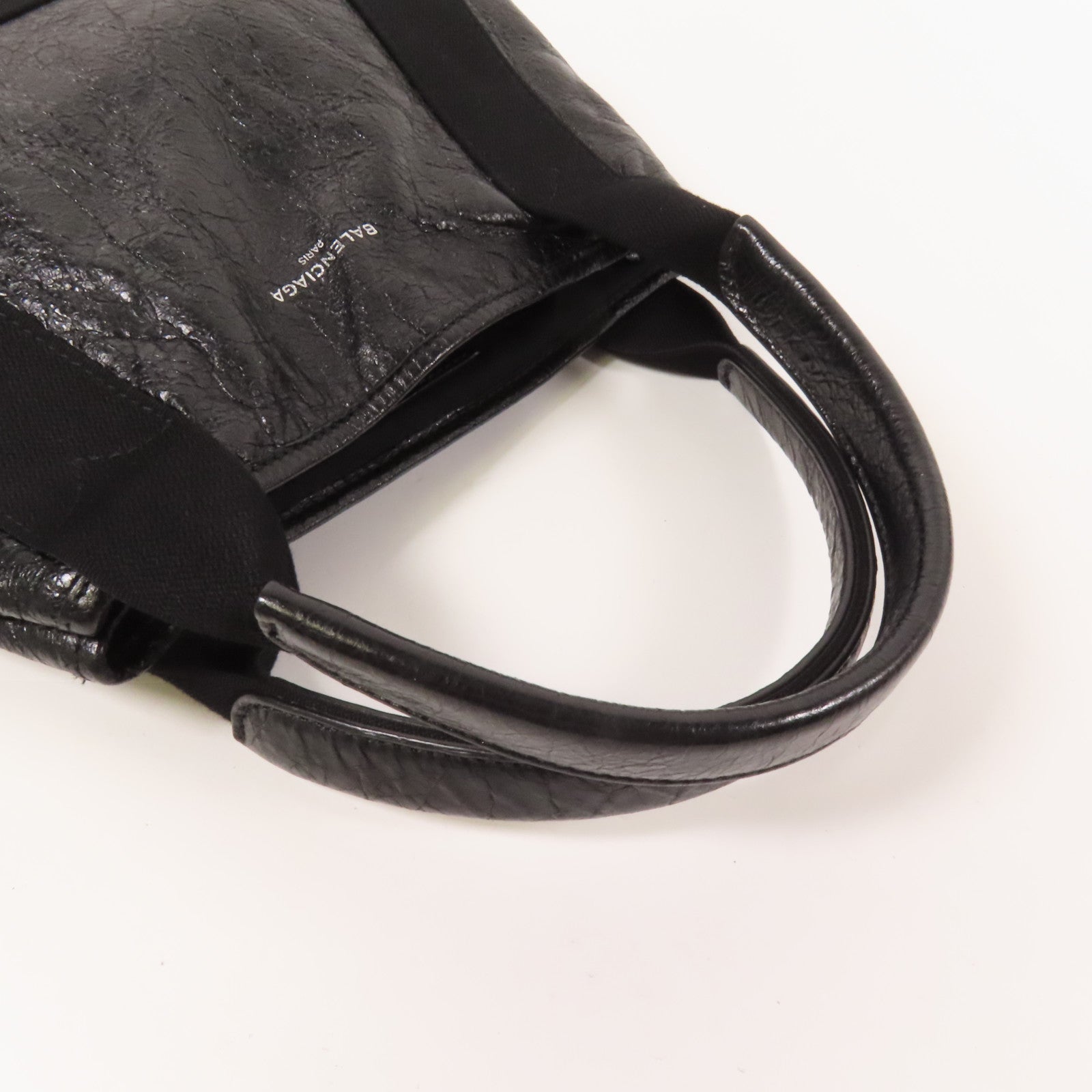 BALENCIAGA 牛皮皮革Cabas銀扣手挽肩背兩用袋
