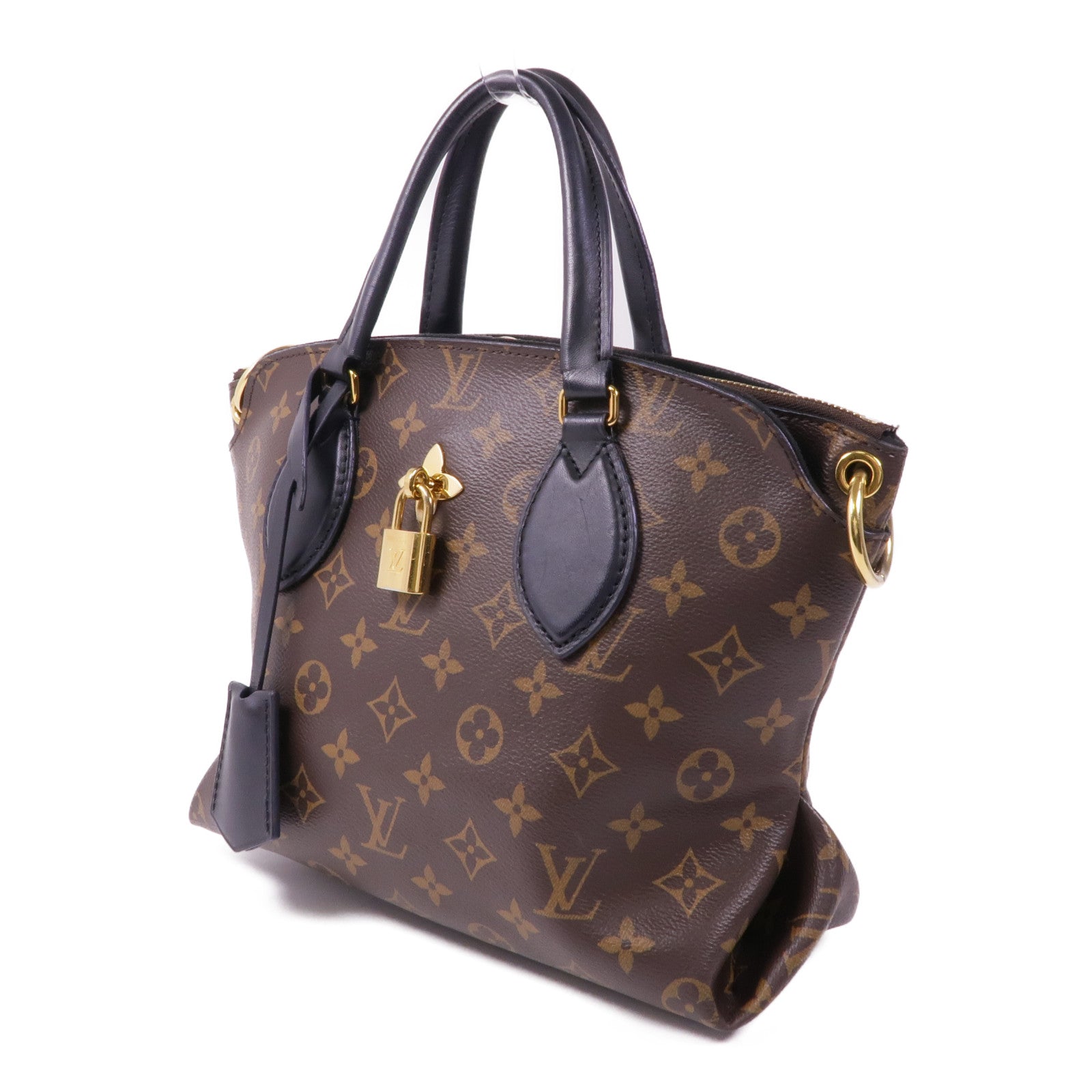 LOUIS VUITTON Monogram Flower Zip Tote金扣手挽肩背兩用袋