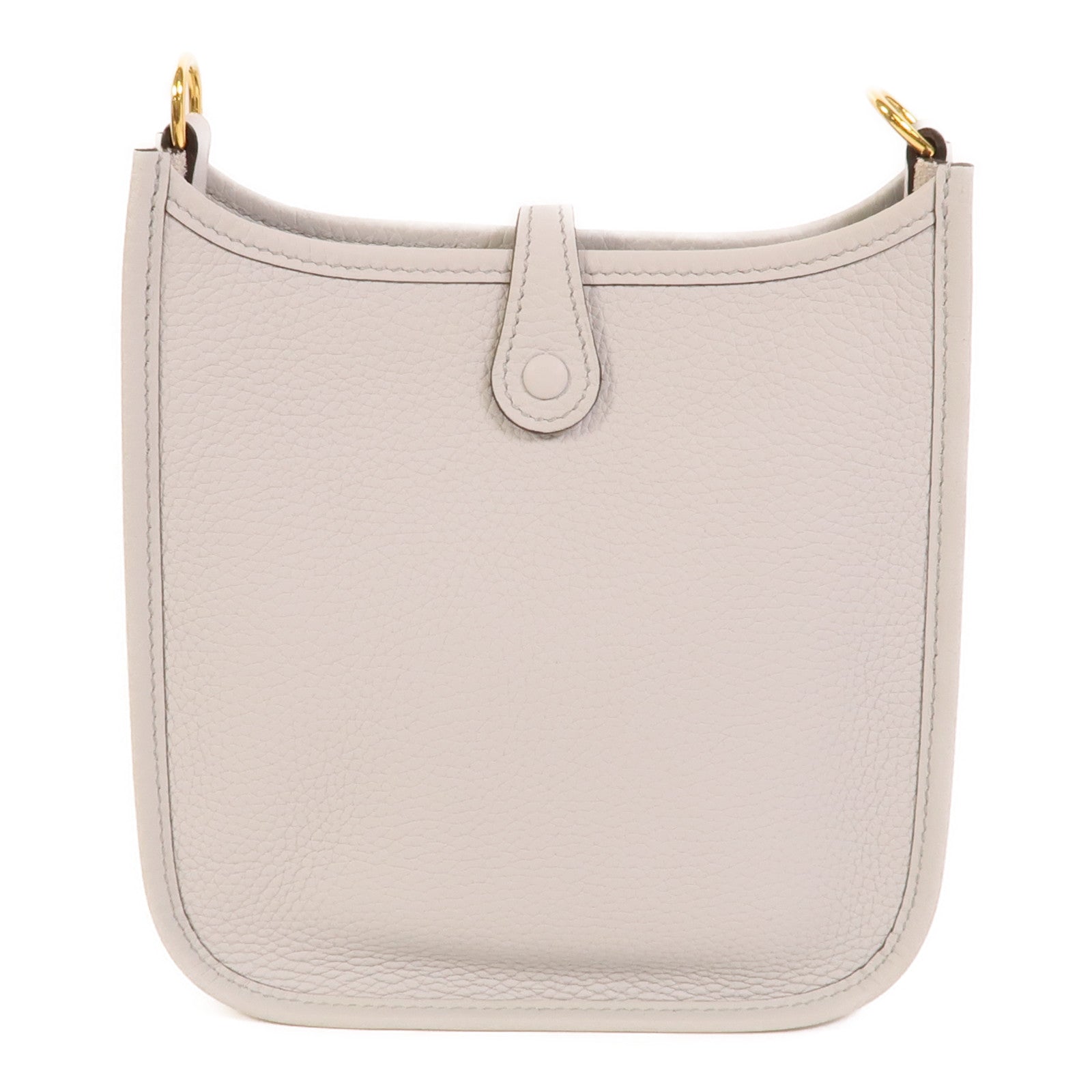HERMES Clemence皮革Evelyne TPM肩背袋Bleu Glacier