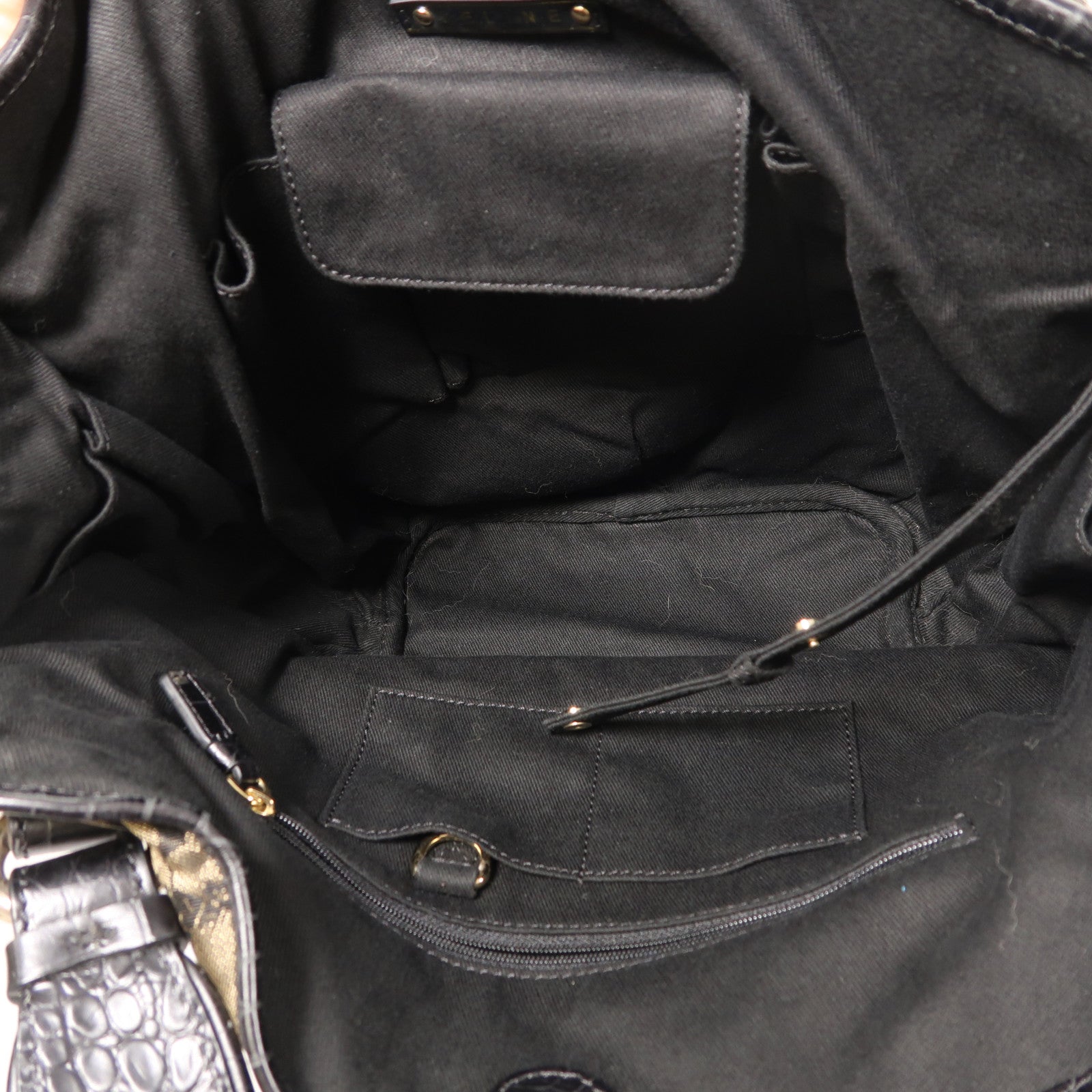 CELINE 帆布Hand Bag金扣手挽袋