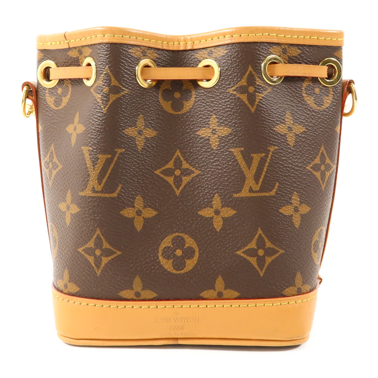 LOUIS VUITTON Monogram Nano Noe金扣手挽肩背兩用袋