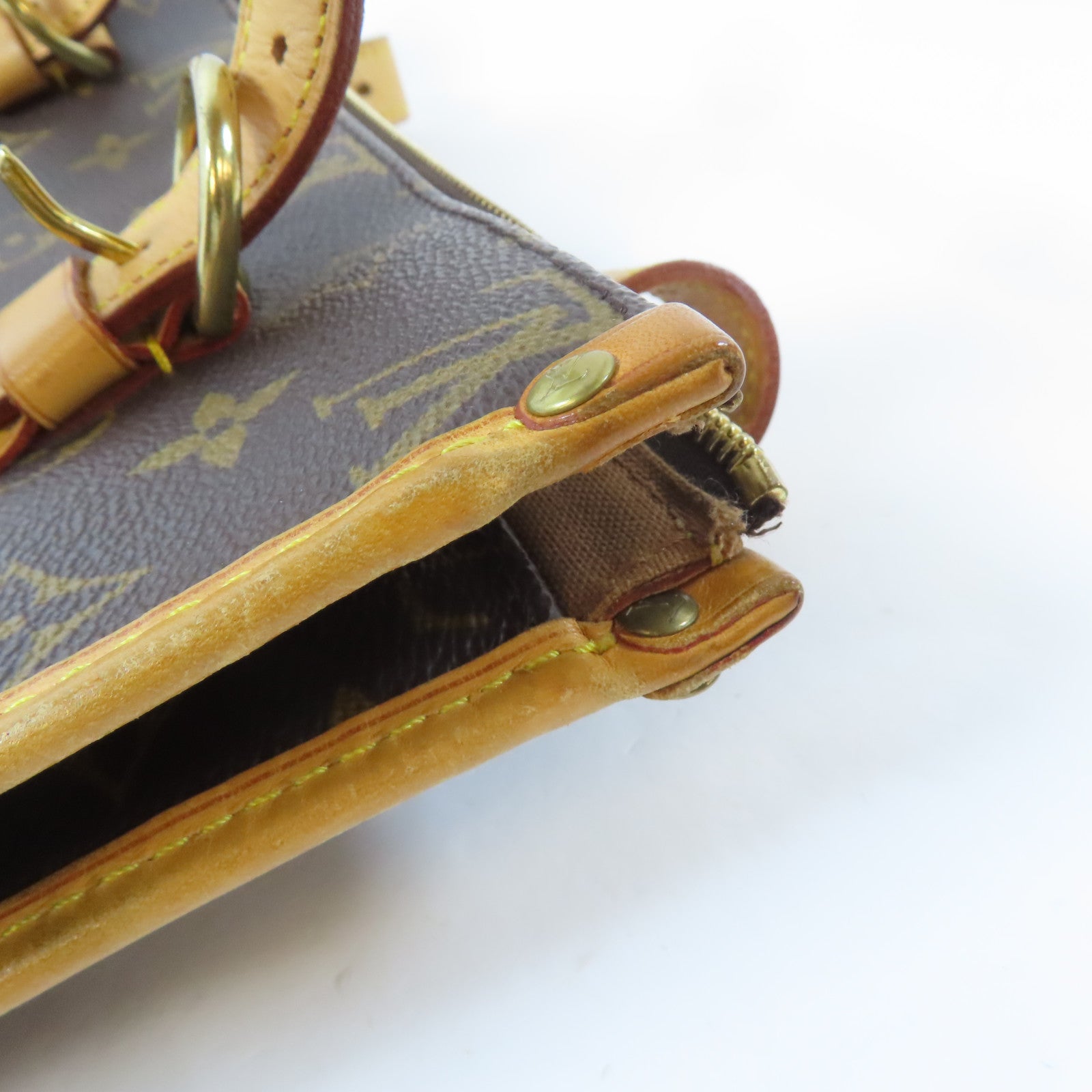 LOUIS VUITTON 【激減優惠】Monogram Popincourt Haut金扣肩背袋啡色