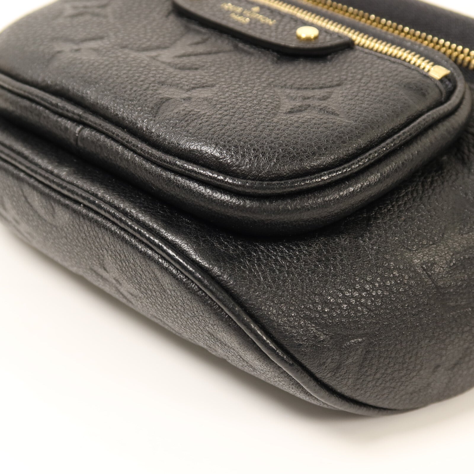 LOUIS VUITTON Monogram Empreinte Mini Bumbag金扣手挽肩背兩用袋