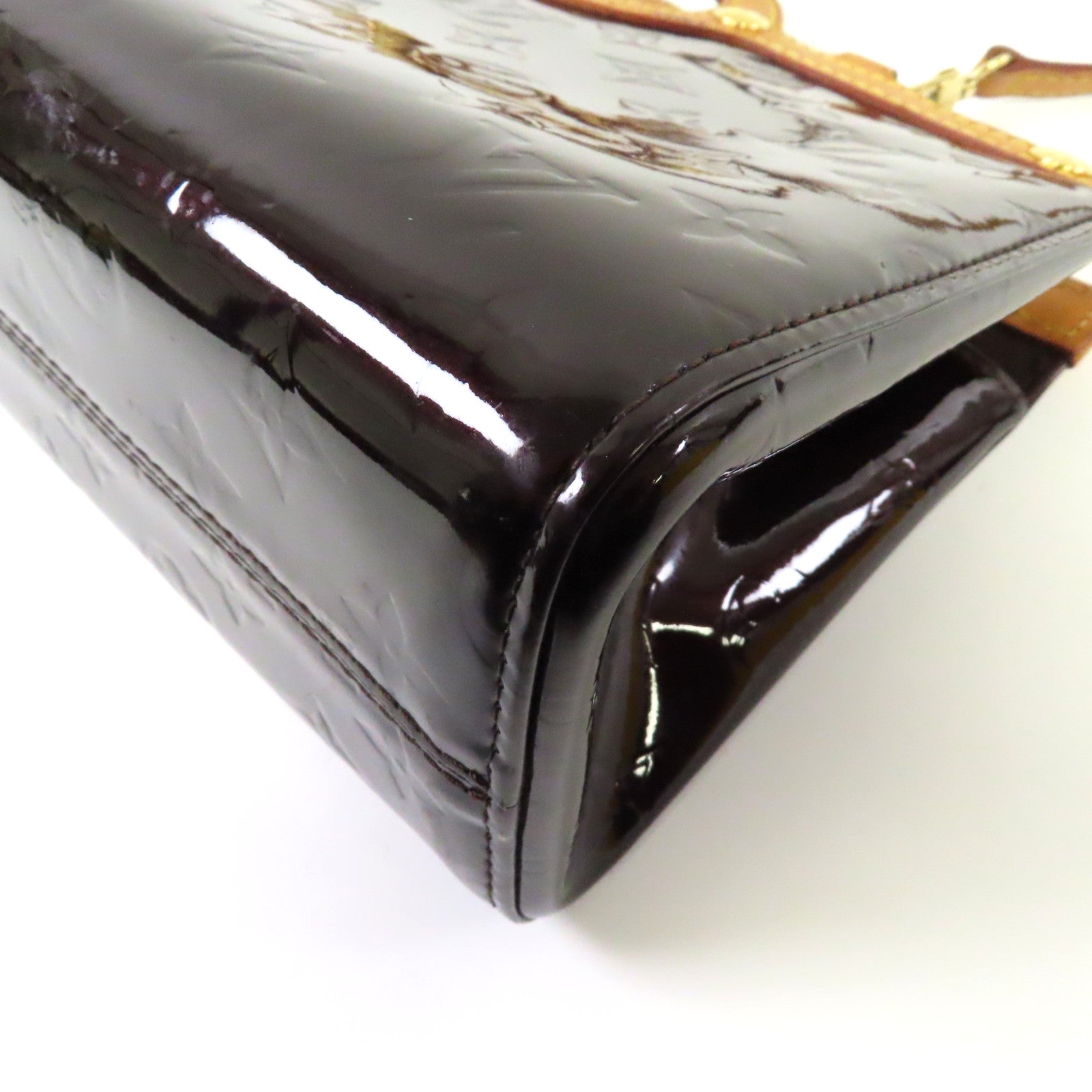 LOUIS VUITTON 【激減優惠】Monogram Vernis Roxbury Drive金扣手挽肩背兩用袋紅色