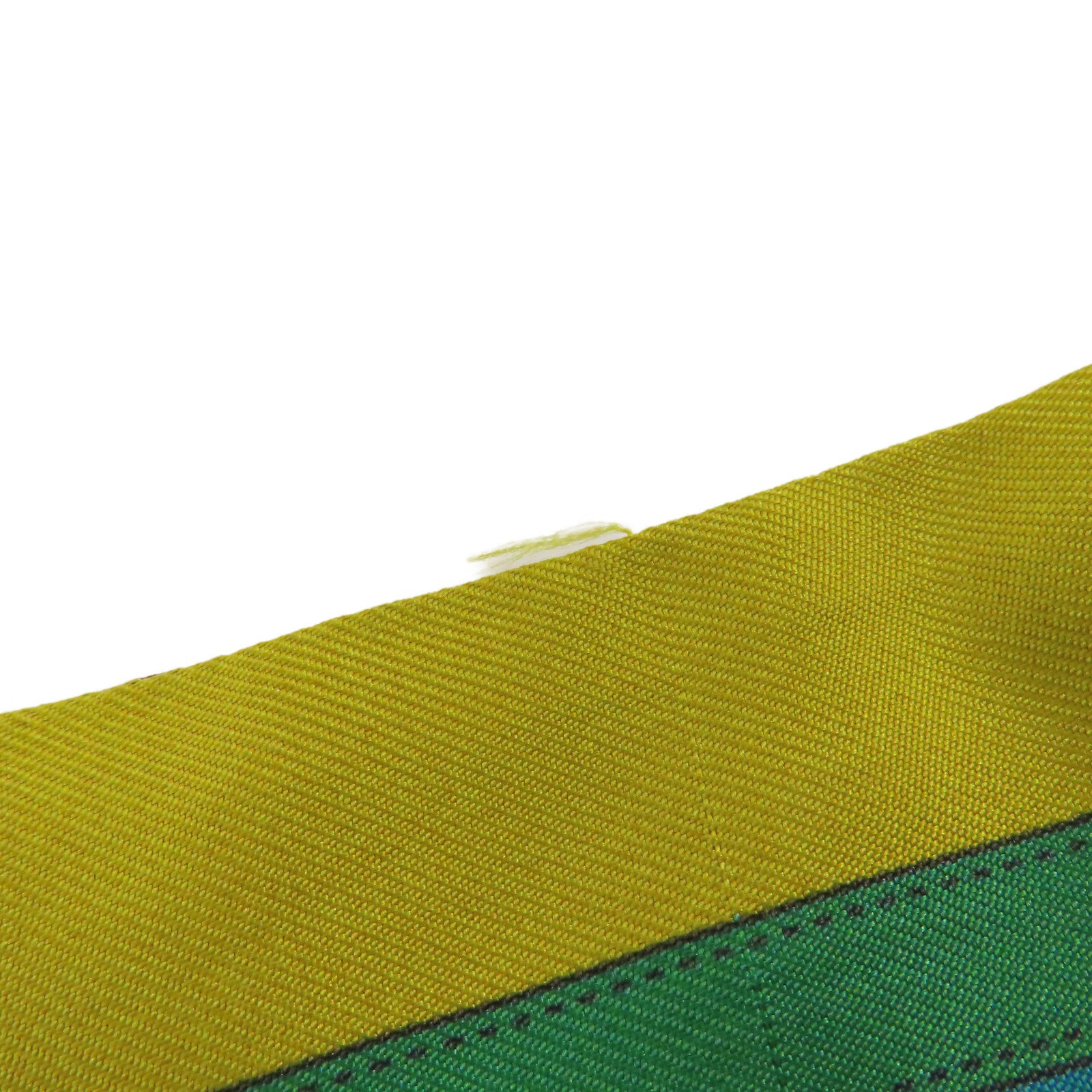 HERMES Twilly Scarf Scarves Silk Green Purple Yellow