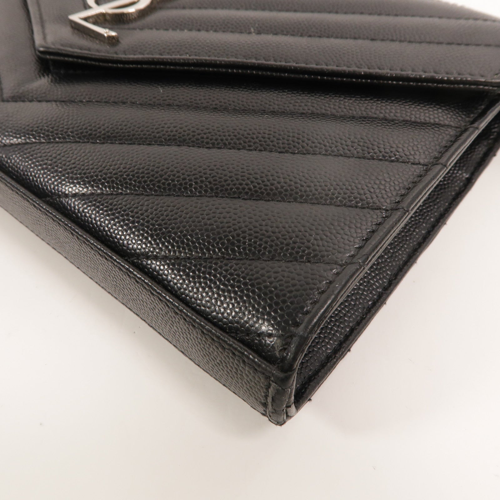 SAINT LAURENT 牛皮皮革Cassandre Chain Wallet鏈帶肩背袋