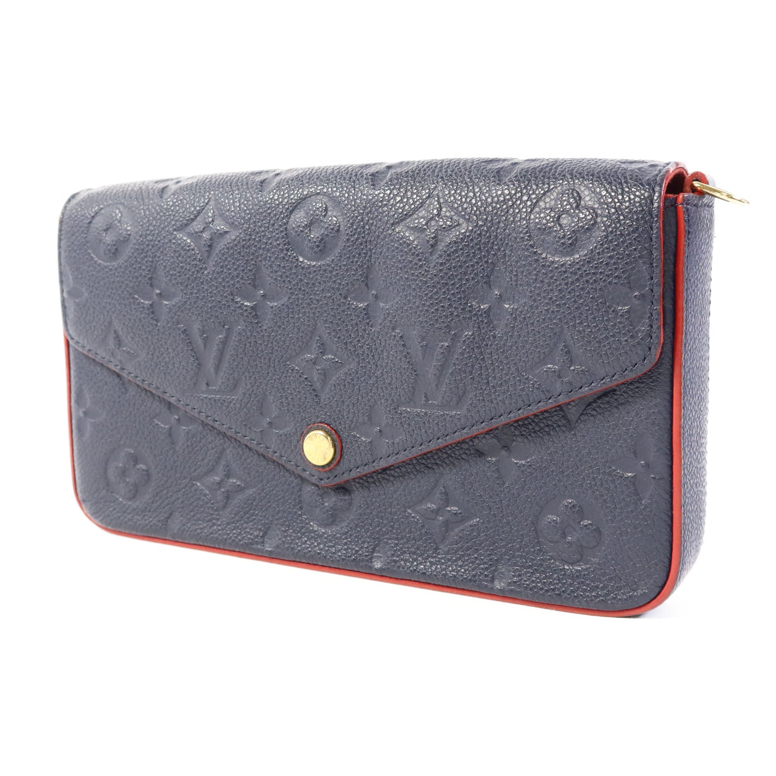 LOUIS VUITTON Monogram Empreinte Pochette Felicie金扣肩背袋