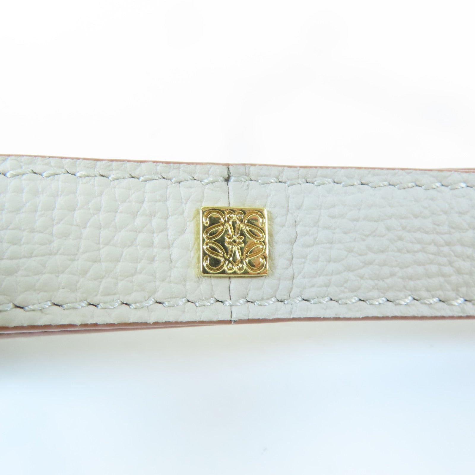 LOEWE 【激減優惠】牛皮皮革Mini Hammock金扣手挽肩背兩用袋米色