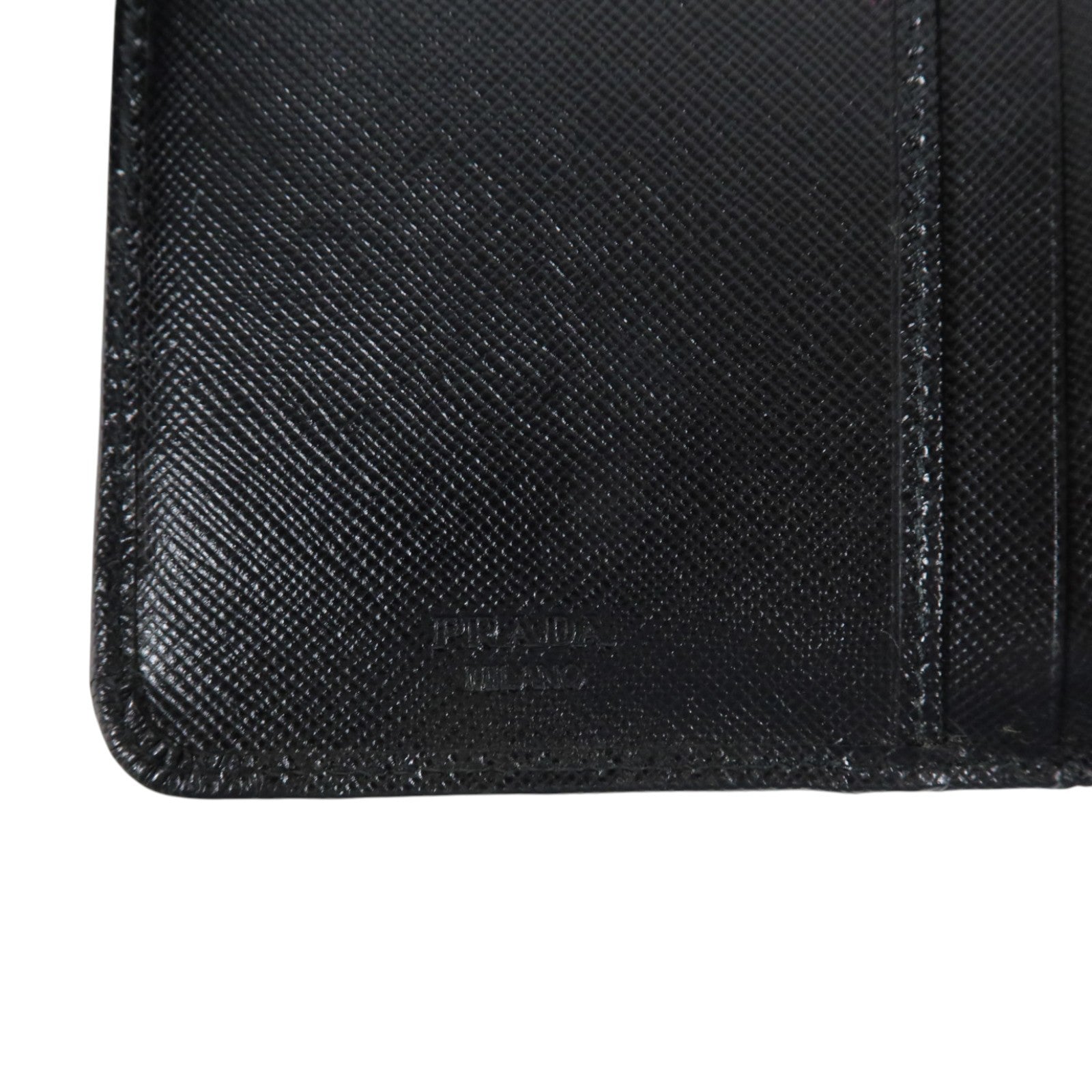 PRADA Saffiano皮革Wallet金扣錢包