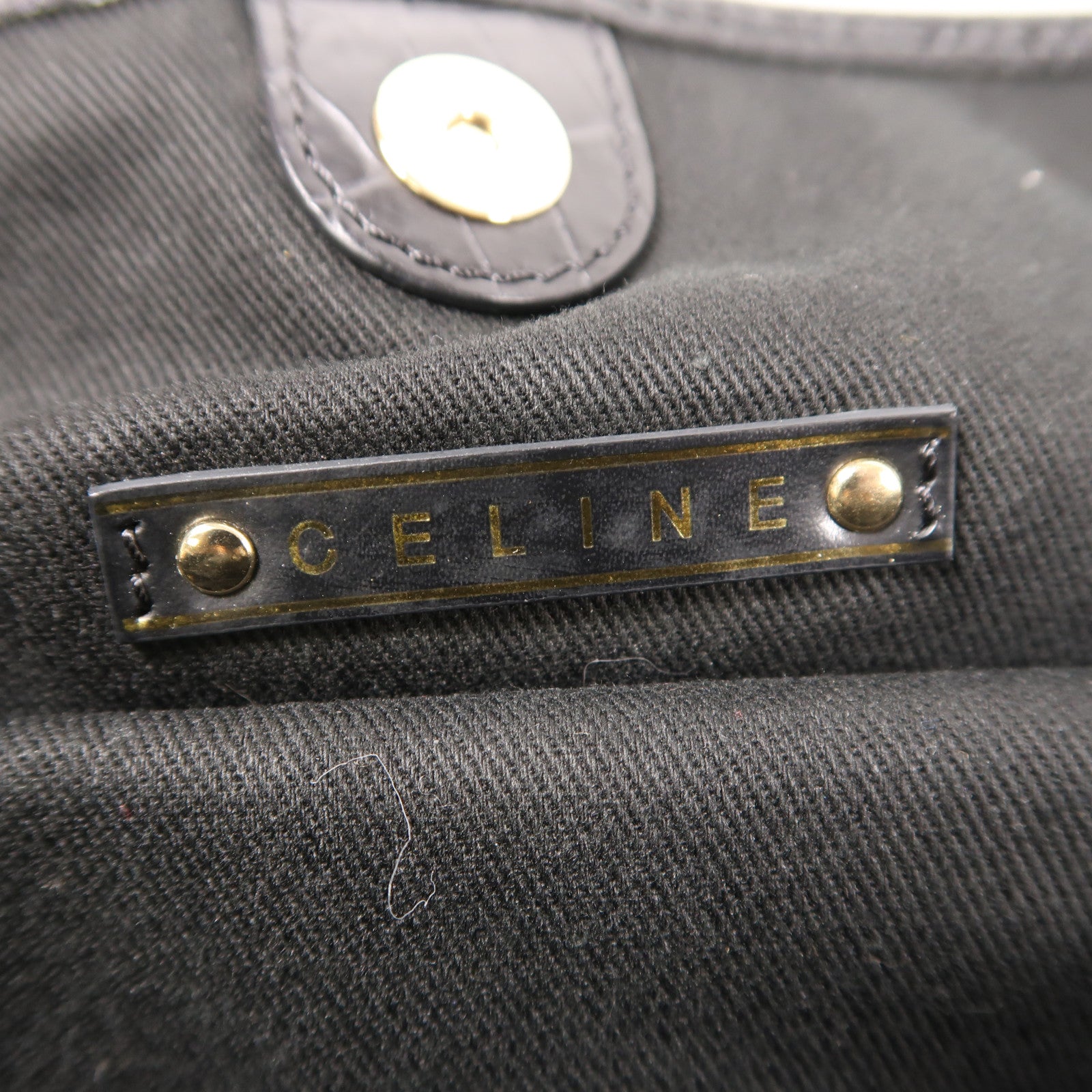 CELINE 帆布Hand Bag金扣手挽袋