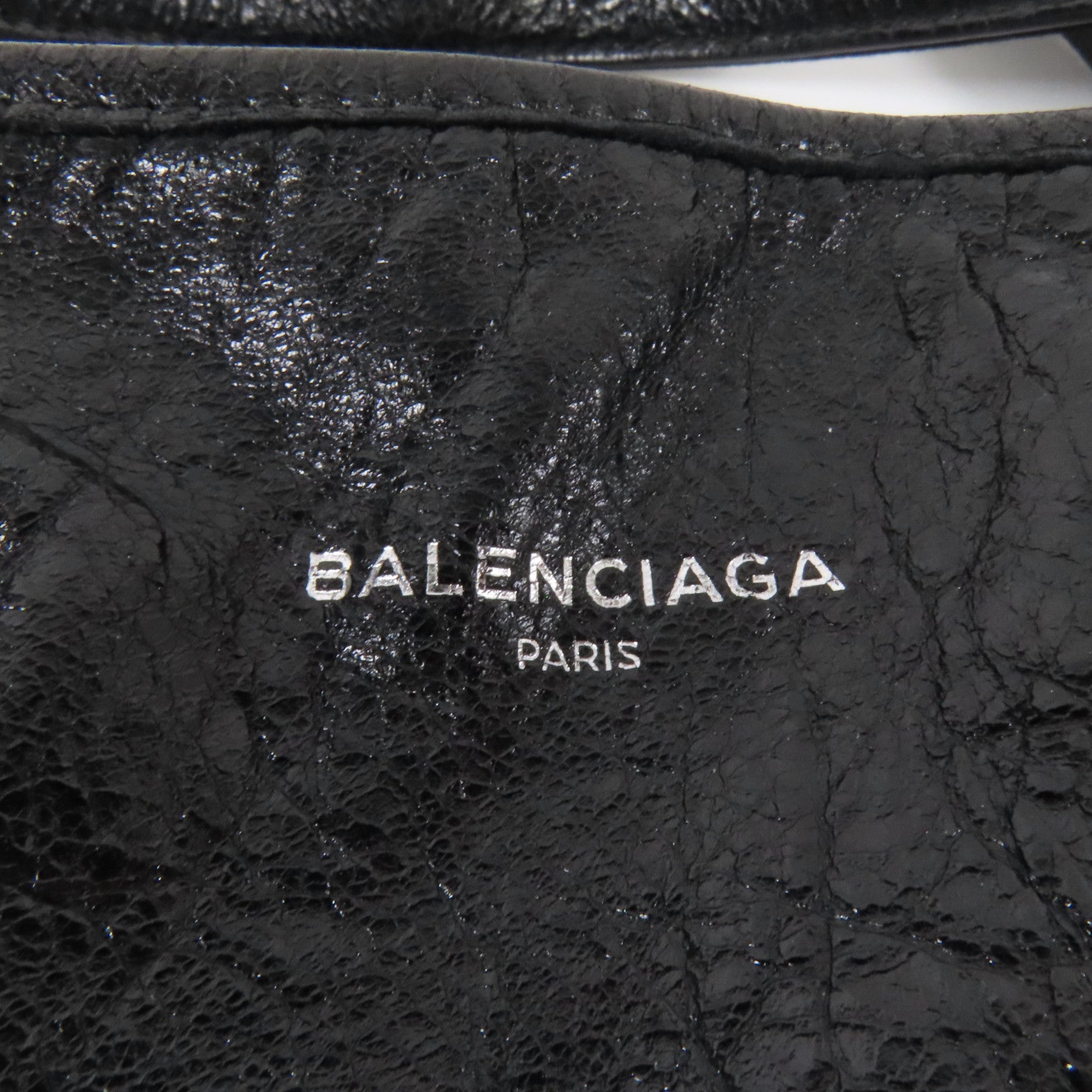 BALENCIAGA 牛皮皮革Cabas銀扣手挽肩背兩用袋