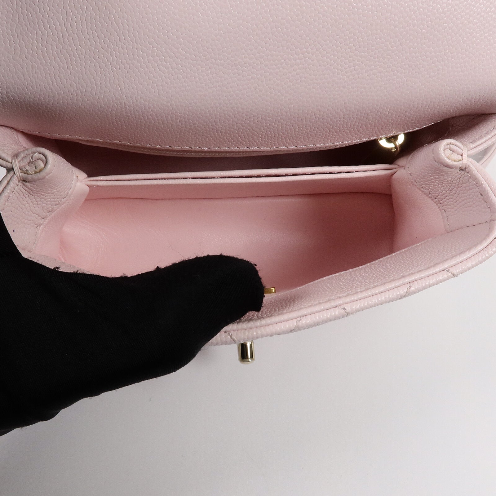 CHANEL 牛皮皮革Coco Handle Mini手挽肩背兩用袋