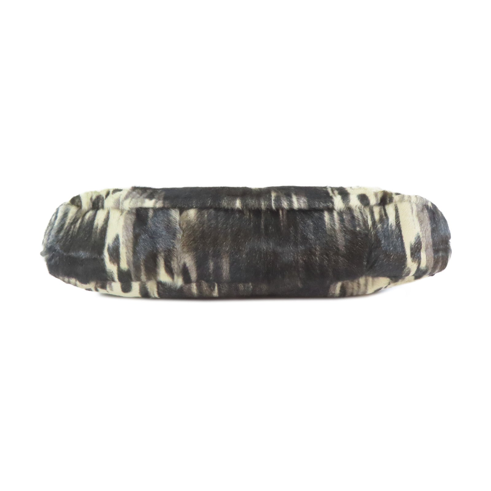 MONCLER 【激減優惠】皮革Shoulder Pouch銀扣肩背袋黑色/白色