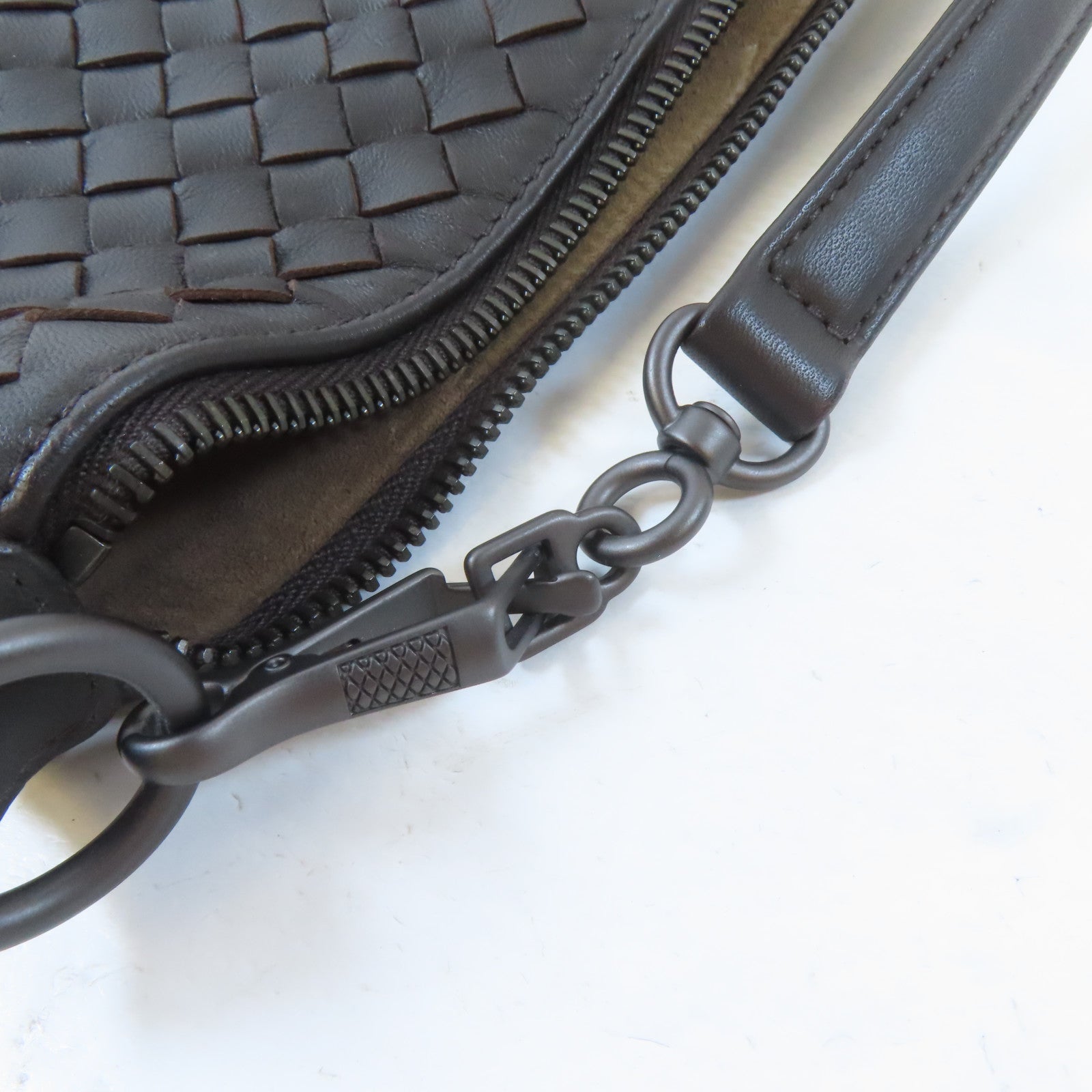 BOTTEGA VENETA 織紋皮革Shoulder Bag肩背袋啡色