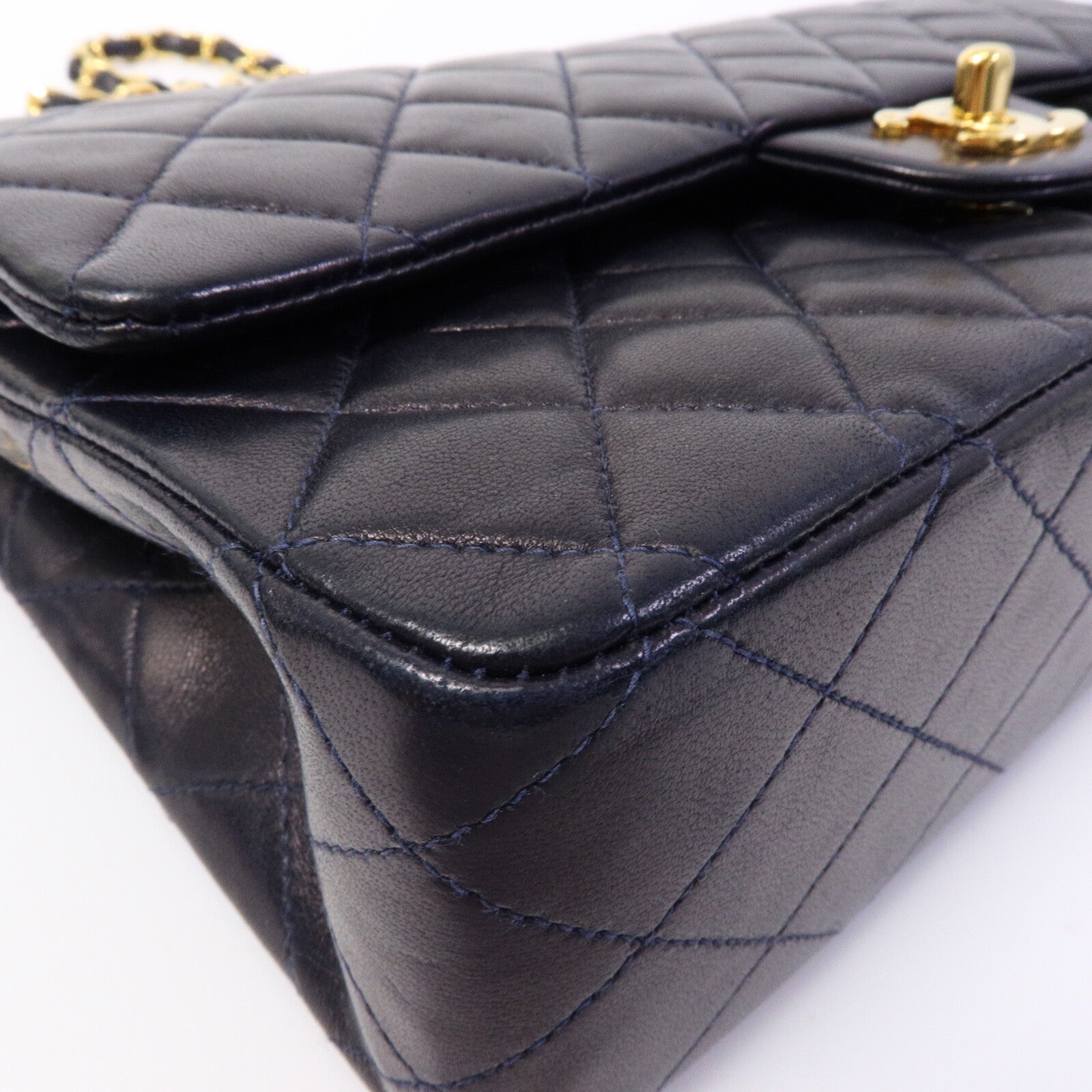CHANEL 羊皮皮革Vintage Classic Flap鏈帶肩背袋