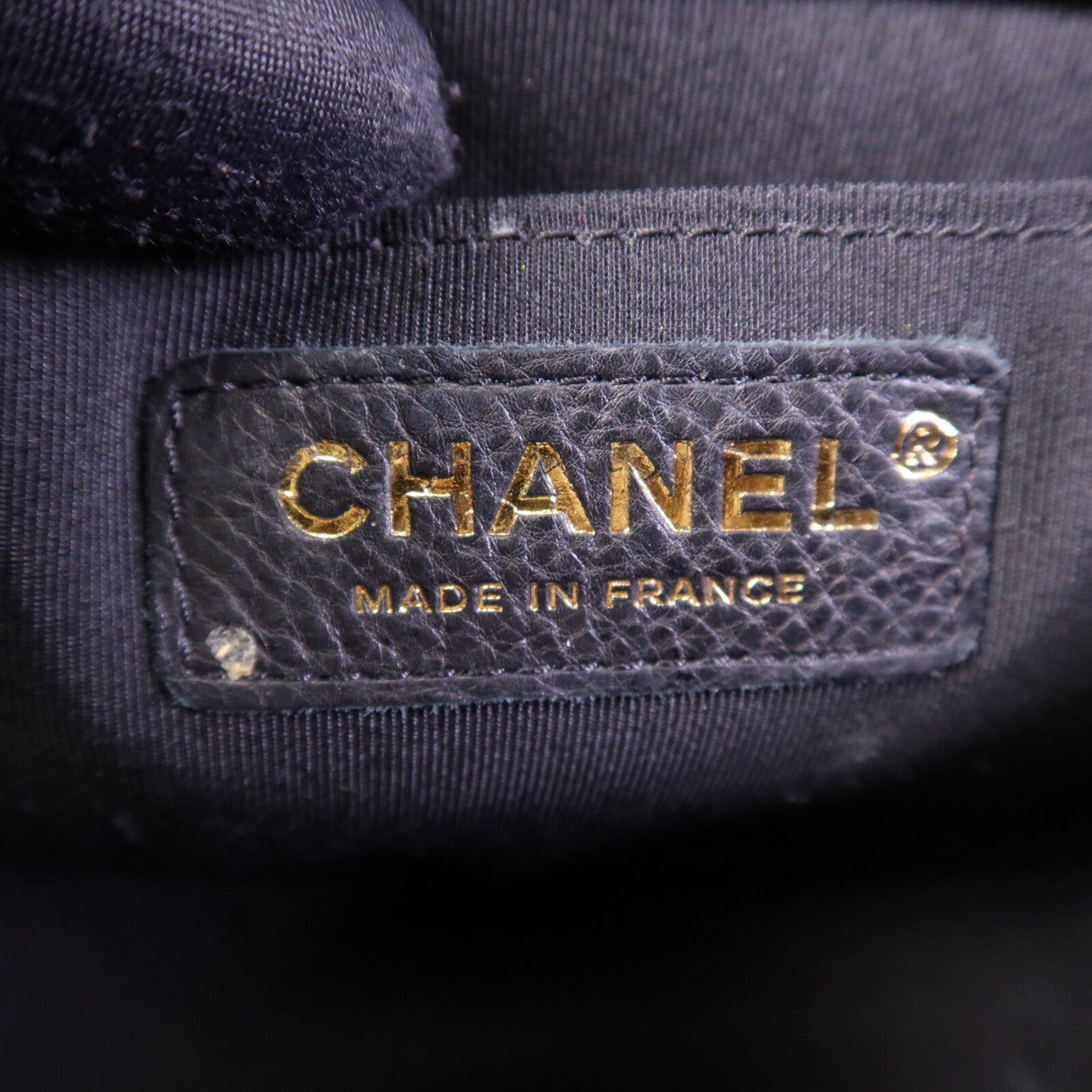 CHANEL 牛皮皮革Boy 25金扣鏈帶肩背袋