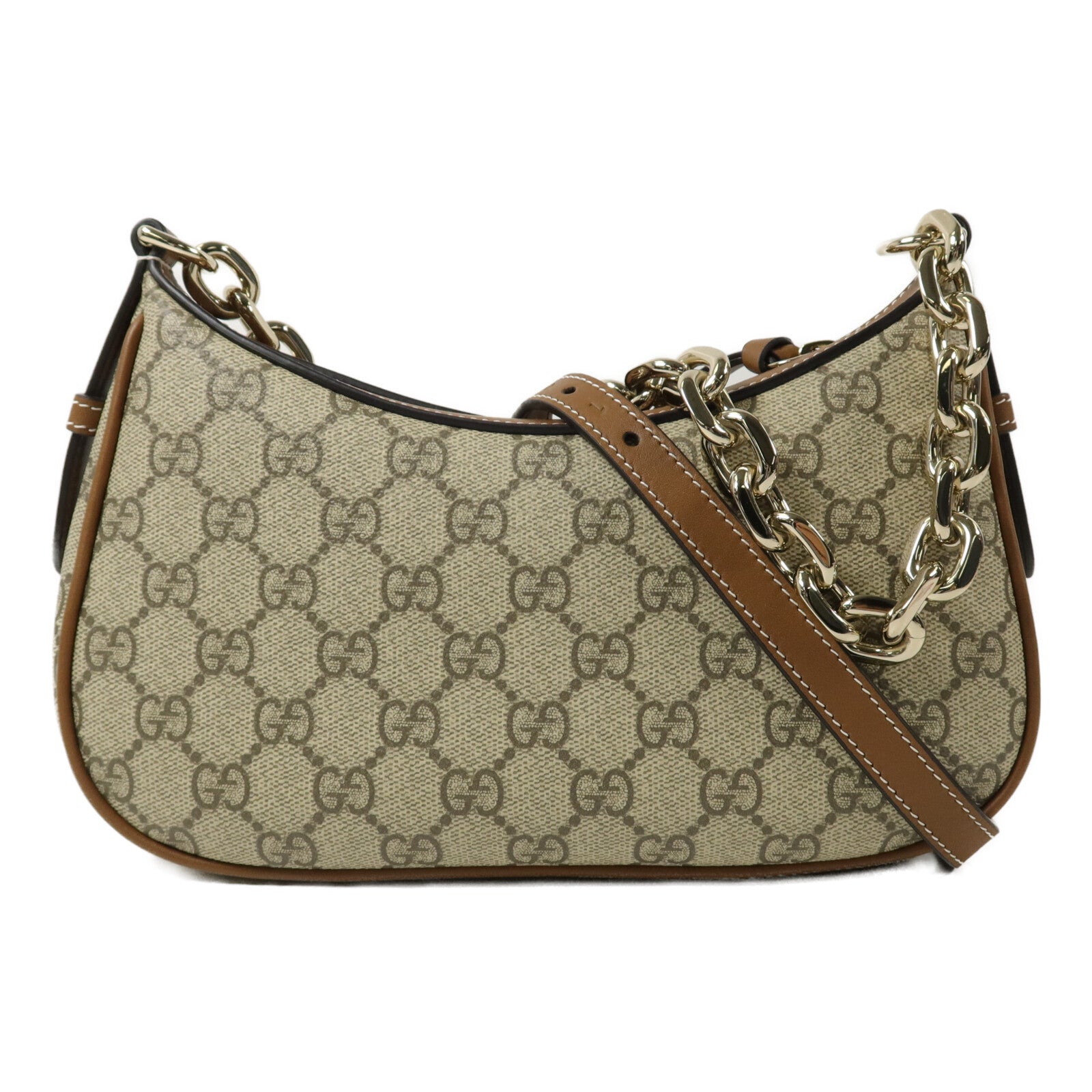 GUCCI 塗層帆布GG Emblem Small shoulder bag手挽肩背兩用袋