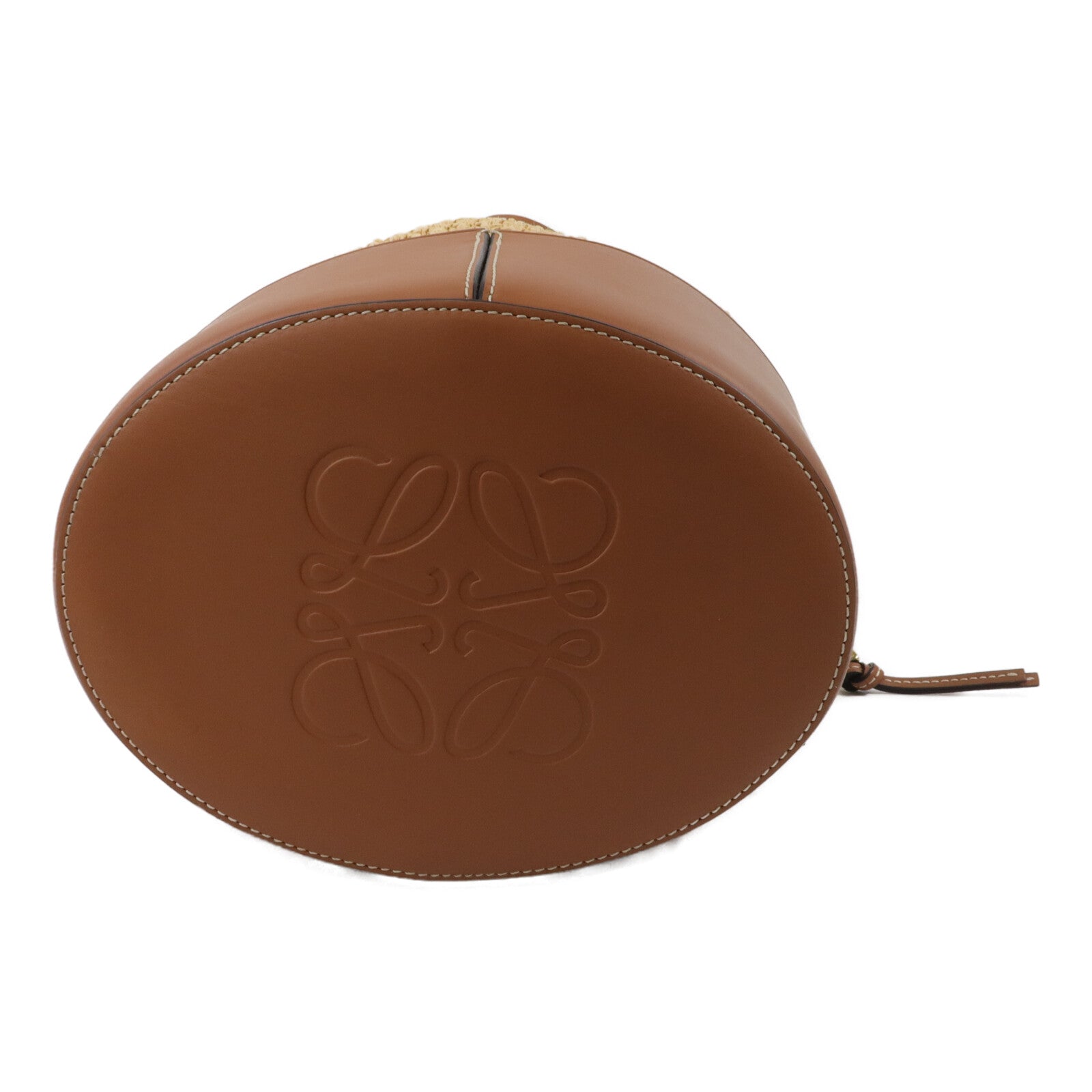 LOEWE Raffia/牛皮皮革Balloon手挽肩背兩用袋
