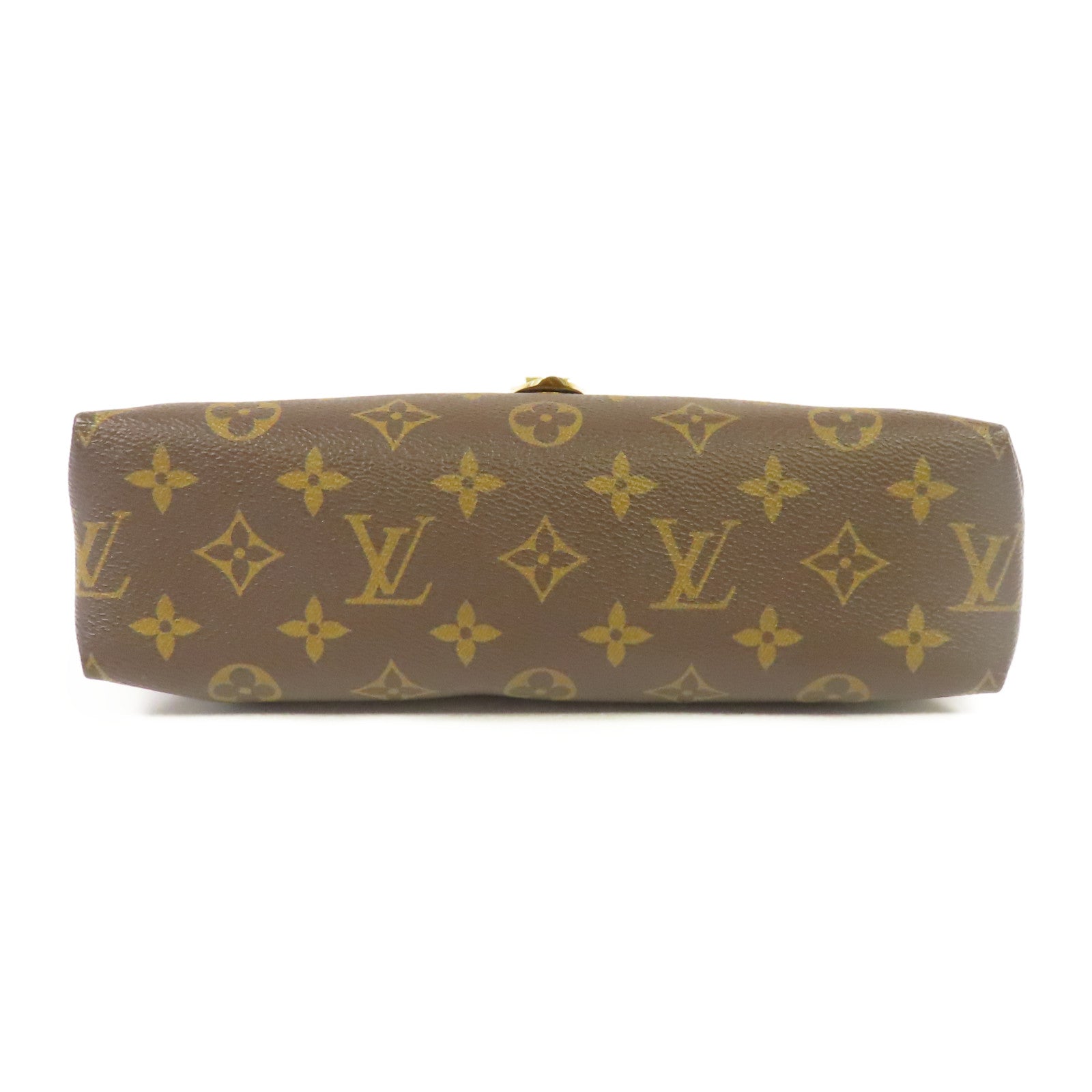 LOUIS VUITTON Monogram Saint Placide Chain Bag金扣鏈帶肩背袋紅色/啡色