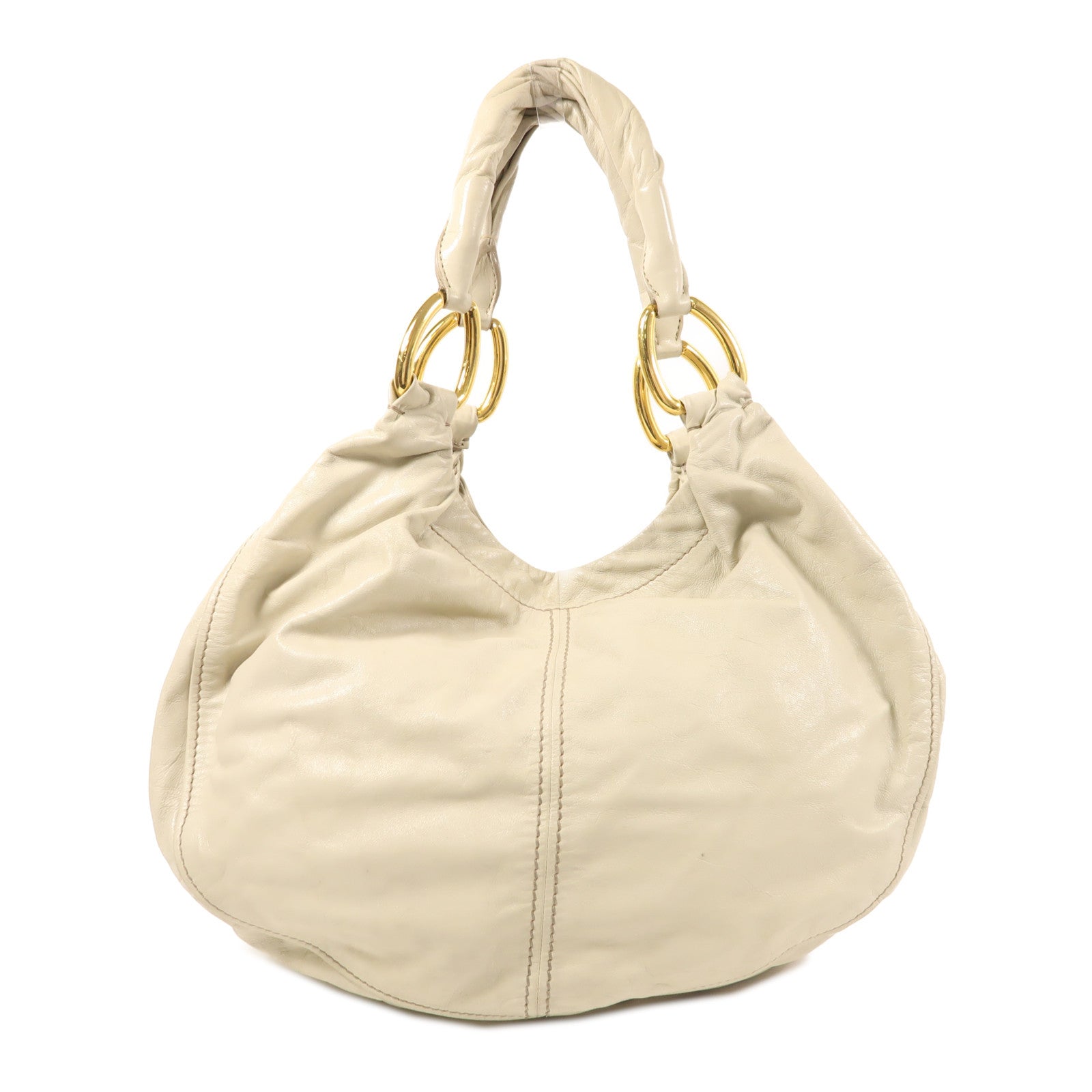 Miu Miu 牛皮皮革Shoulder Bag金扣肩背袋