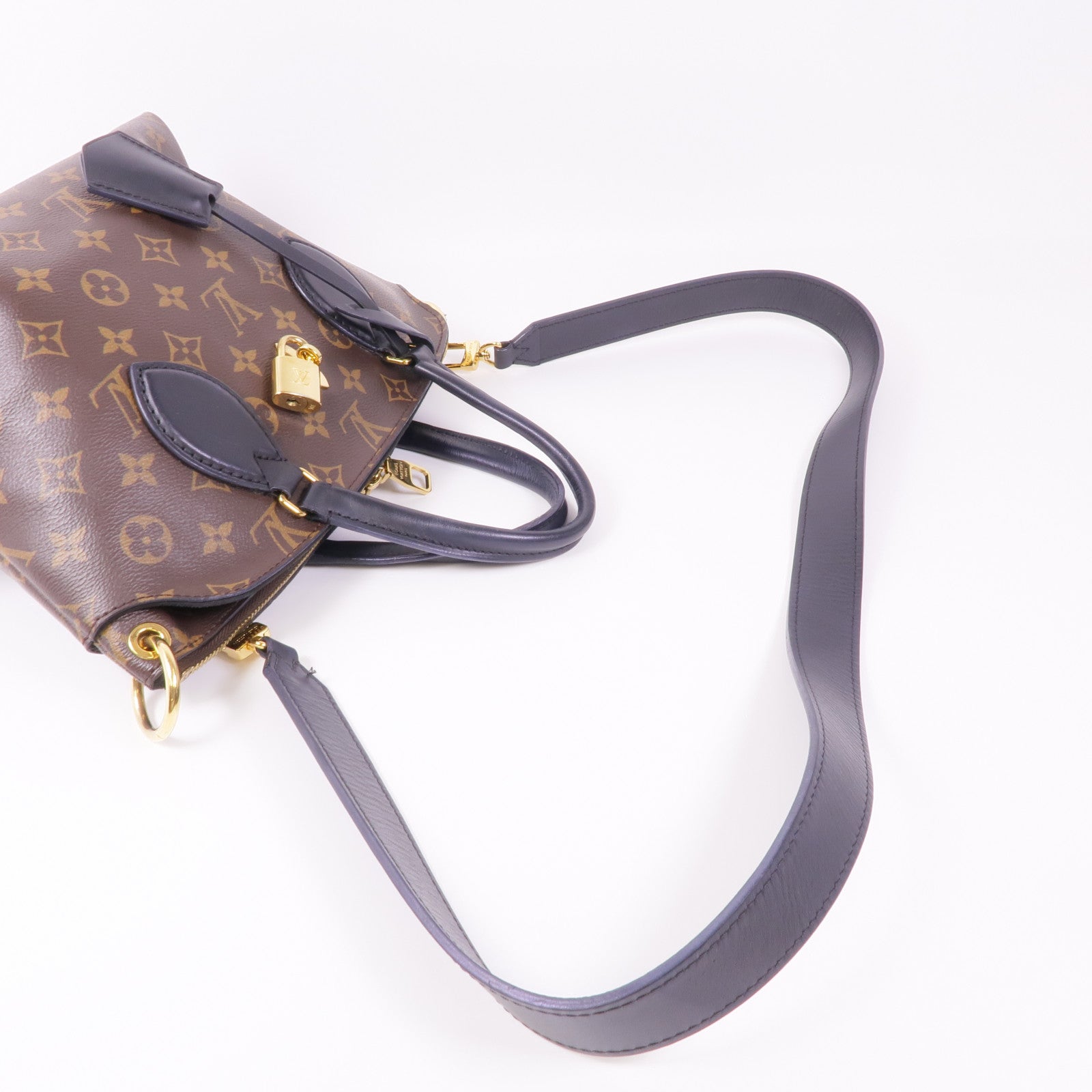 LOUIS VUITTON Monogram Flower Zip Tote金扣手挽肩背兩用袋