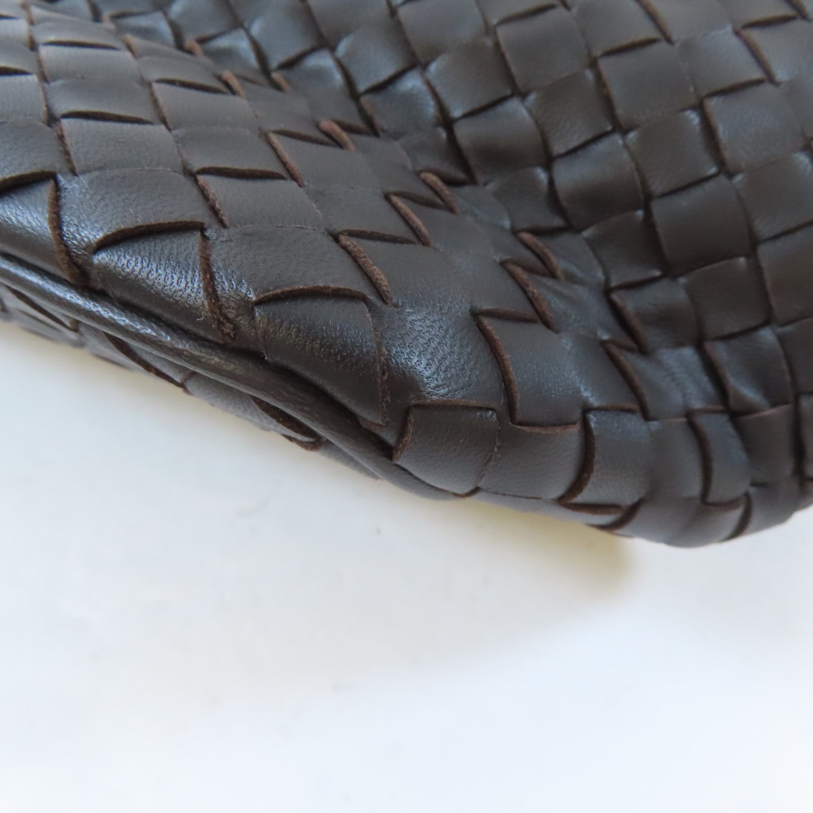 BOTTEGA VENETA 織紋皮革Shoulder Bag肩背袋啡色