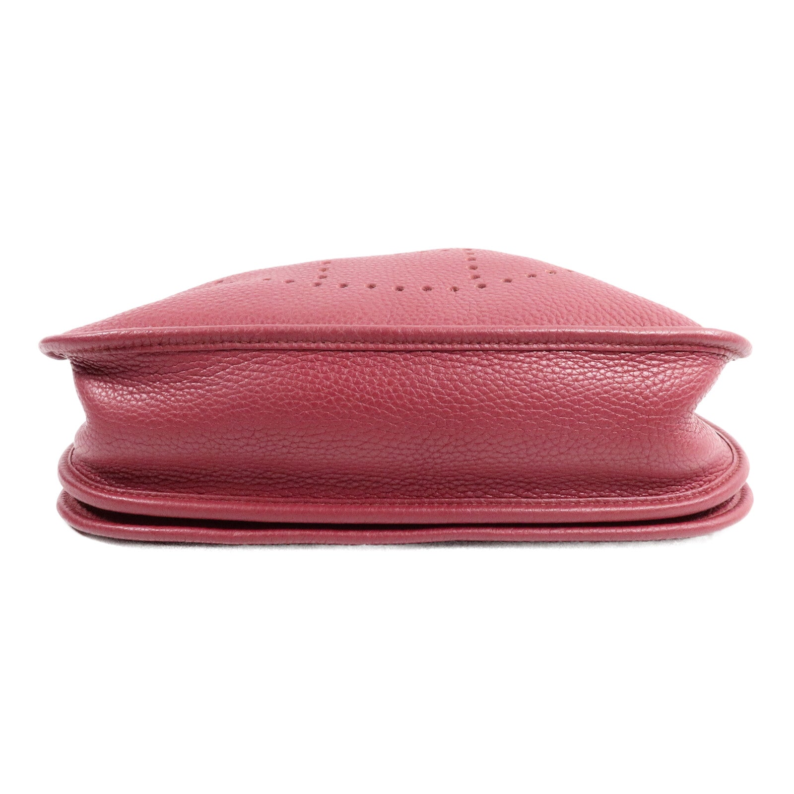 HERMES Clemence皮革Evelyne PM肩背袋Rubis
