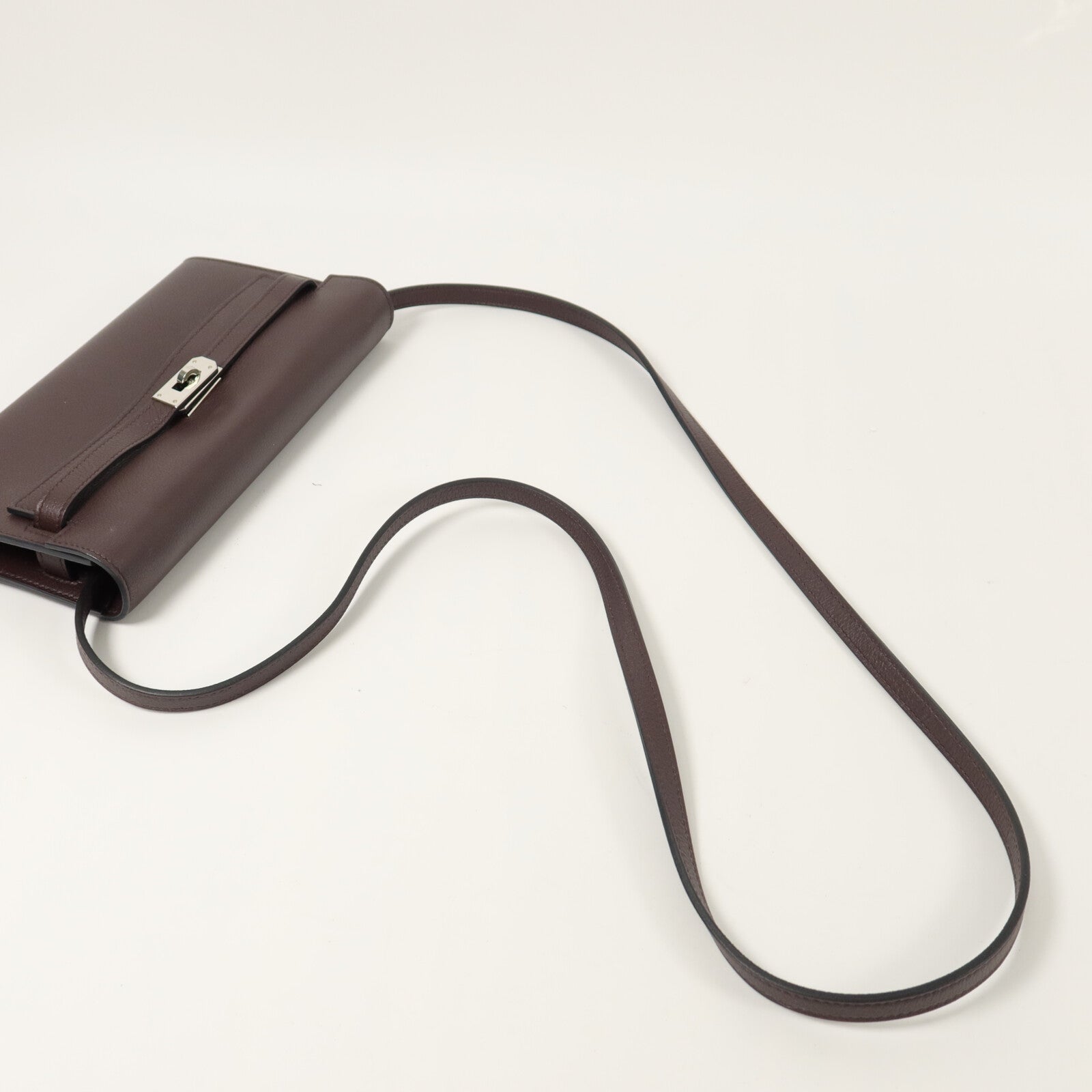 HERMES Evercolor皮革Kelly To Go肩背袋Rouge Sellier