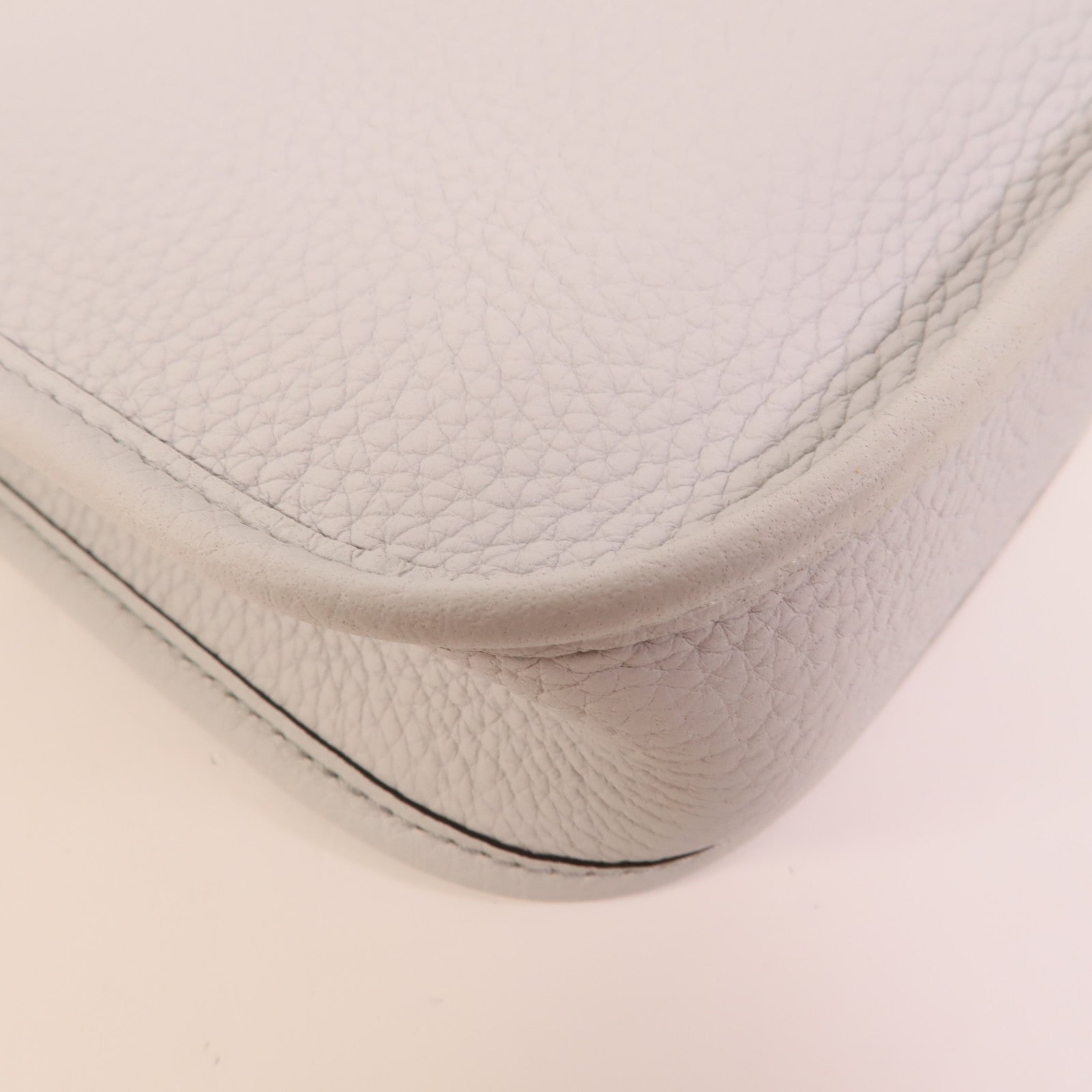 HERMES Clemence皮革Evelyne TPM肩背袋Bleu Glacier