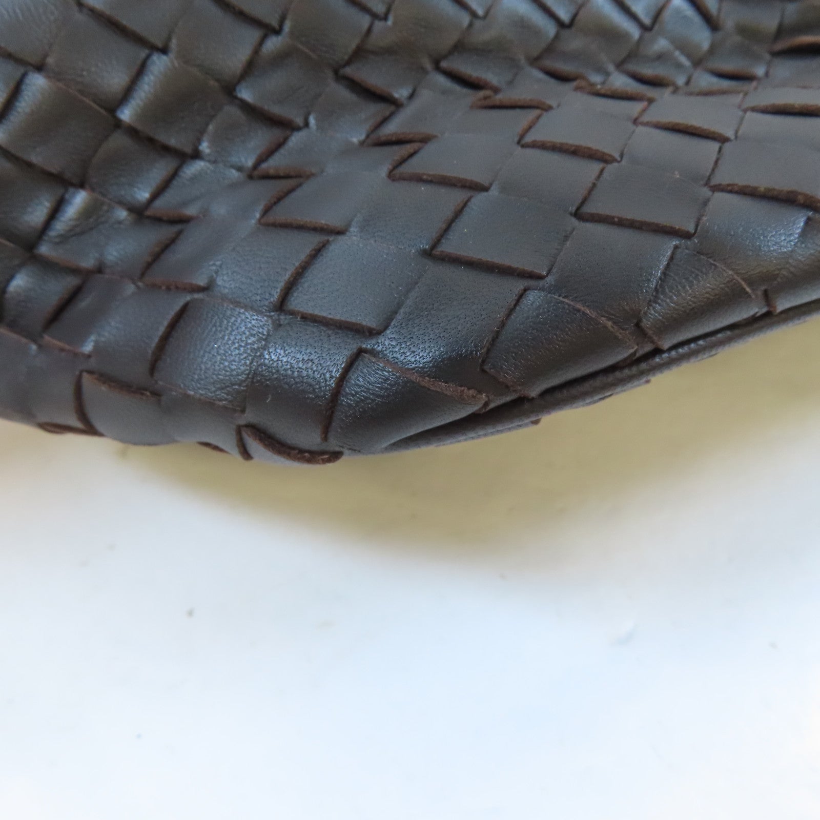 BOTTEGA VENETA 織紋皮革Shoulder Bag肩背袋啡色