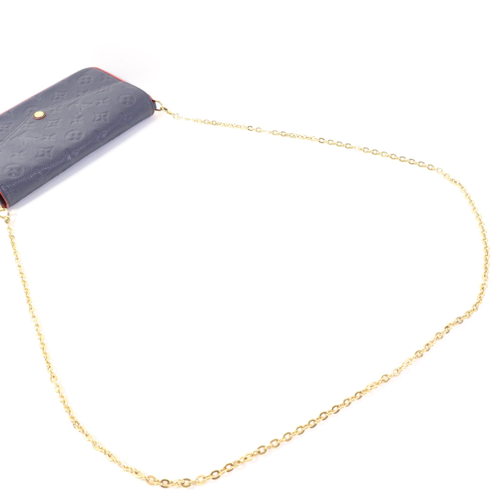 LOUIS VUITTON Monogram Empreinte Pochette Felicie金扣肩背袋