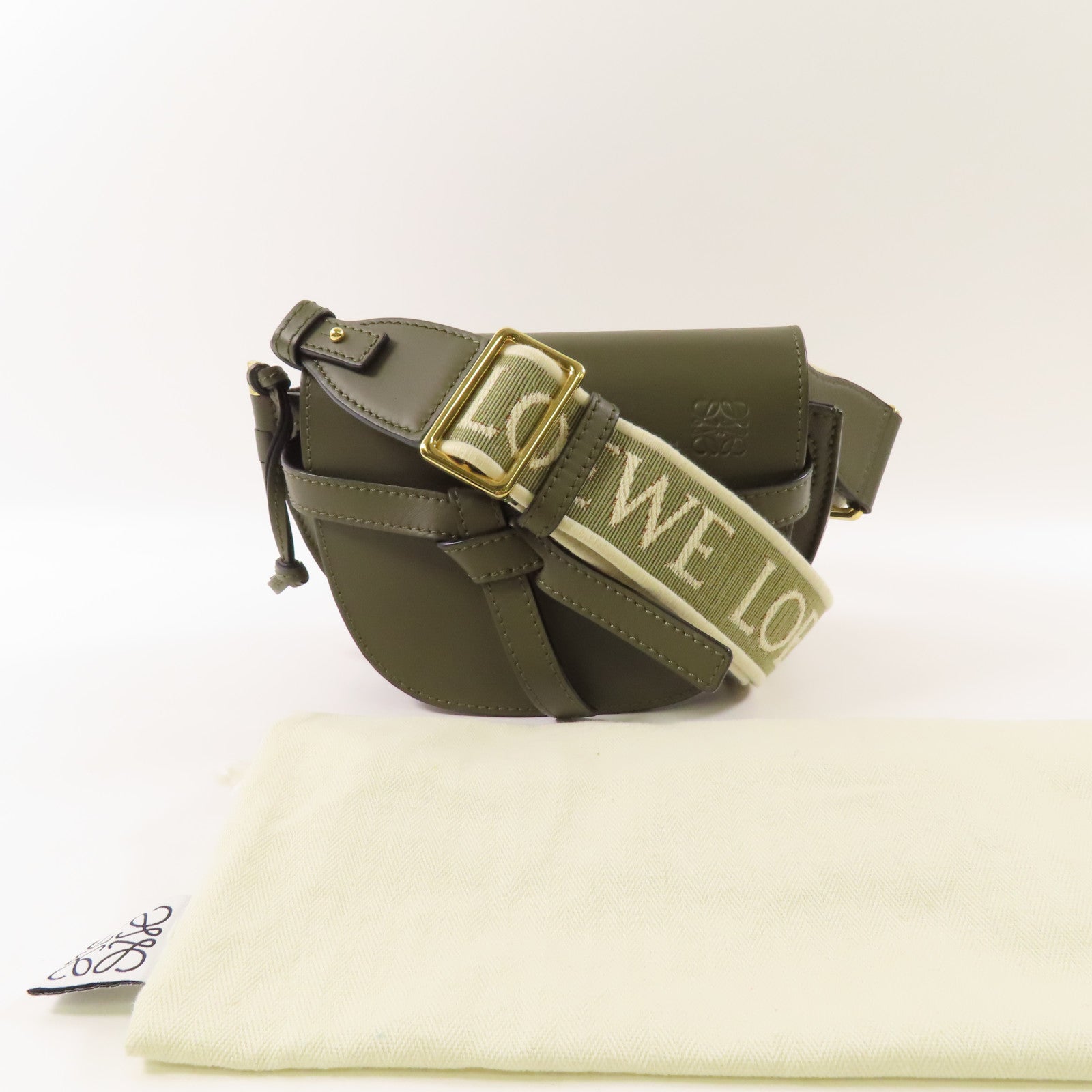 LOEWE 【激減優惠】牛皮皮革Mini Gate Dual bag肩背袋