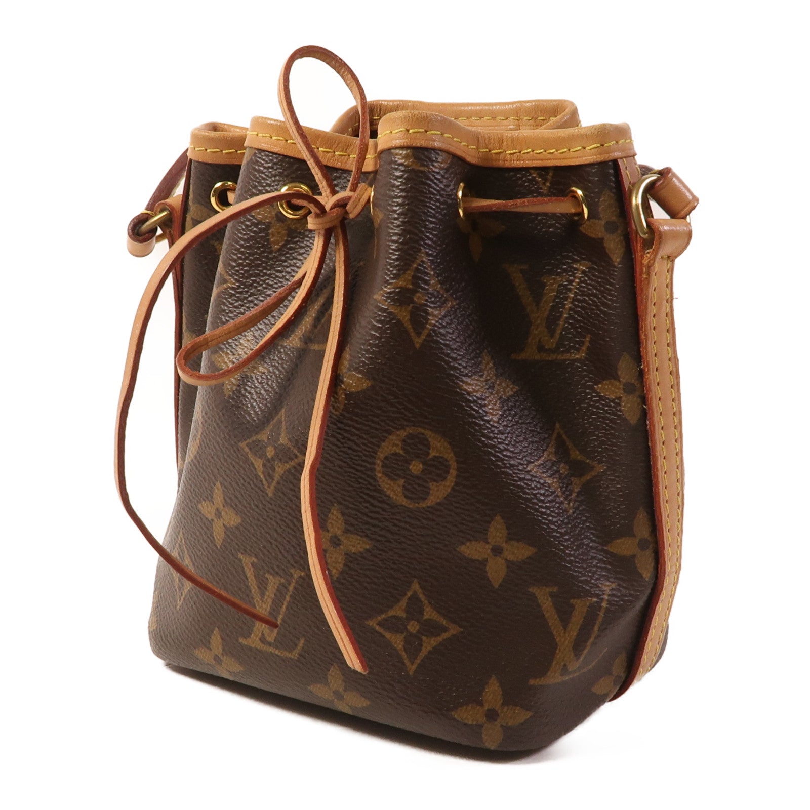 LOUIS VUITTON 【激減優惠】Monogram Nano Noe金扣肩背袋