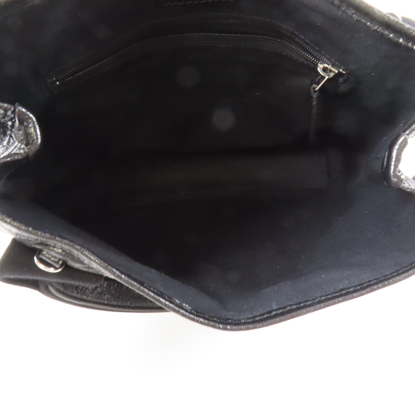 BALENCIAGA 牛皮皮革Cabas銀扣手挽肩背兩用袋