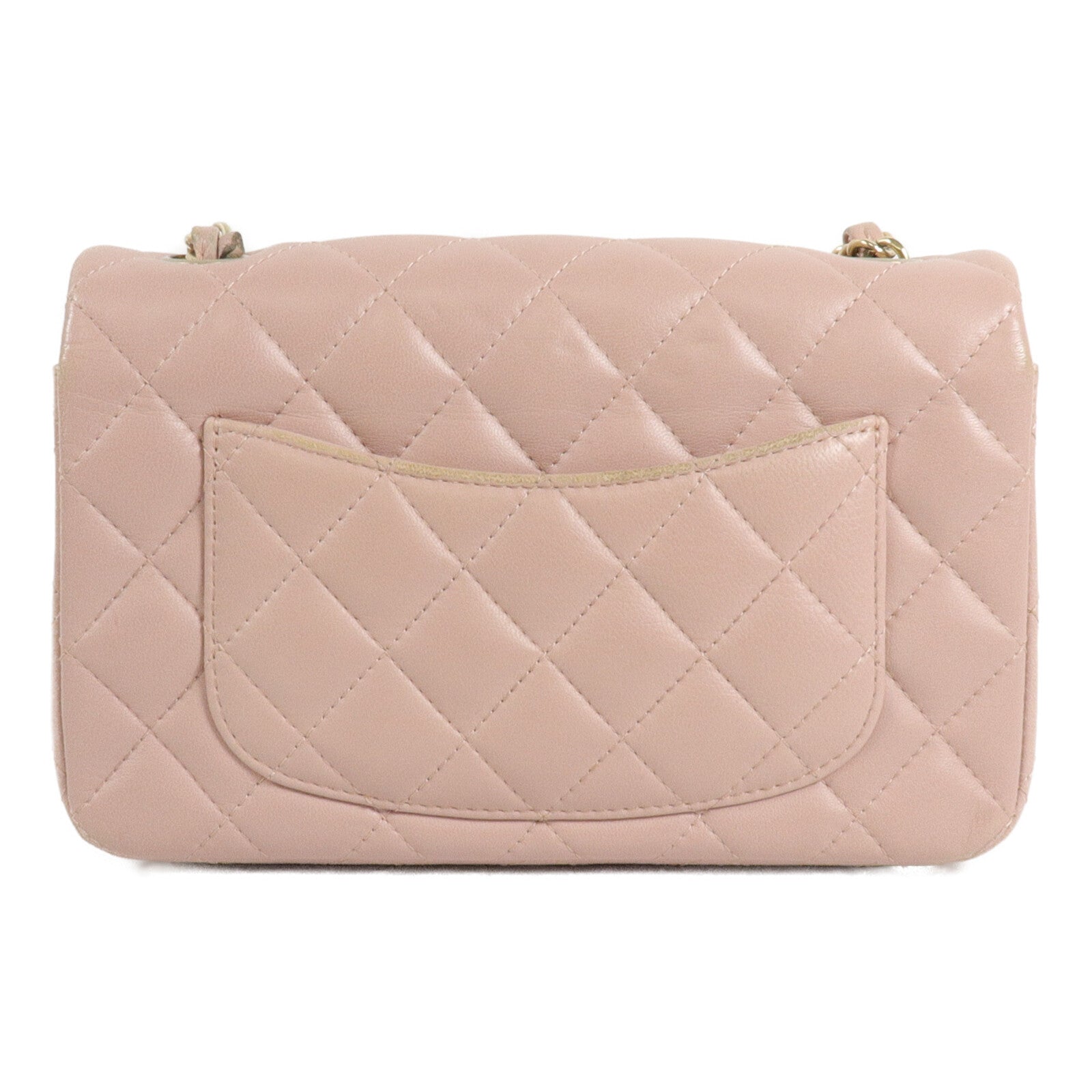 CHANEL 羊皮皮革Mini Classic 20鏈帶肩背袋