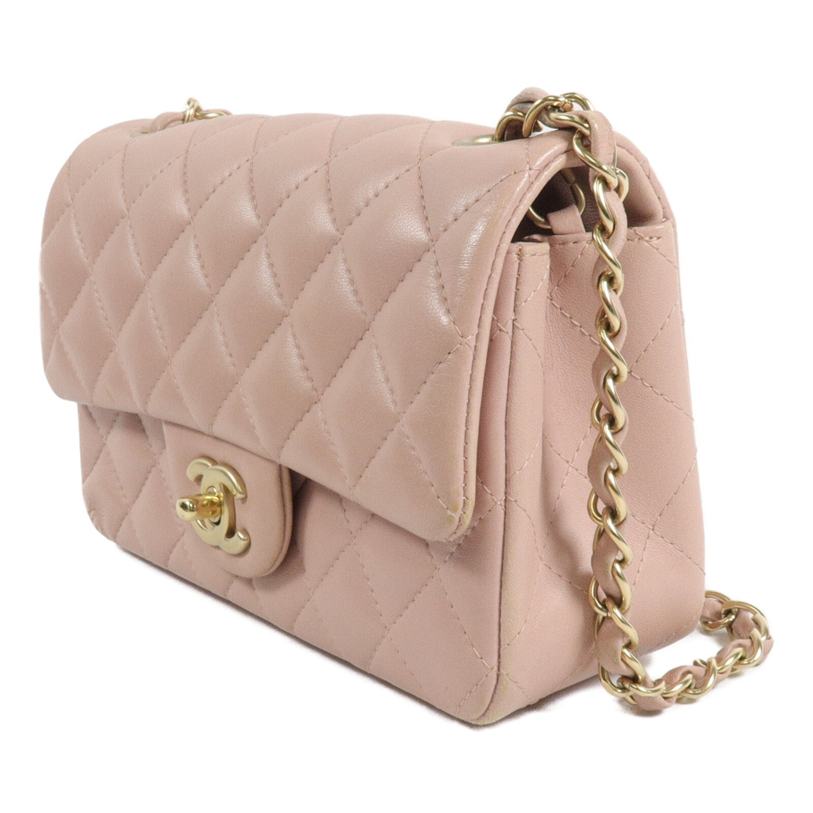 CHANEL 羊皮皮革Mini Classic 20鏈帶肩背袋