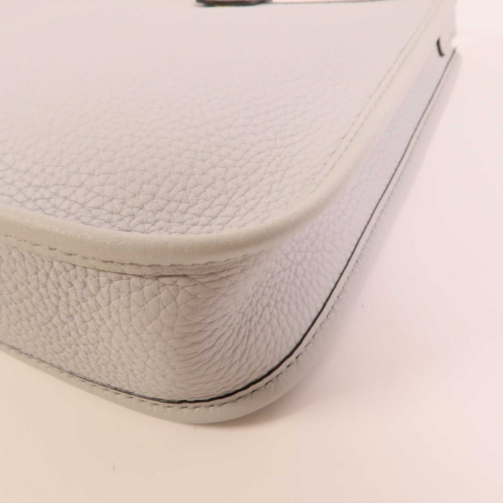 HERMES Clemence皮革Evelyne TPM肩背袋Bleu Glacier