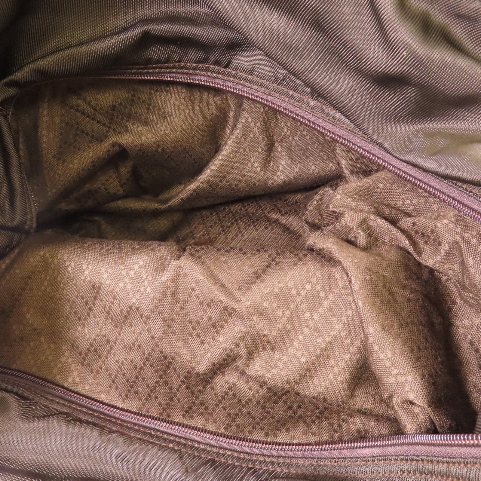 GUCCI GG SHW Tote Bag Nylon Brown