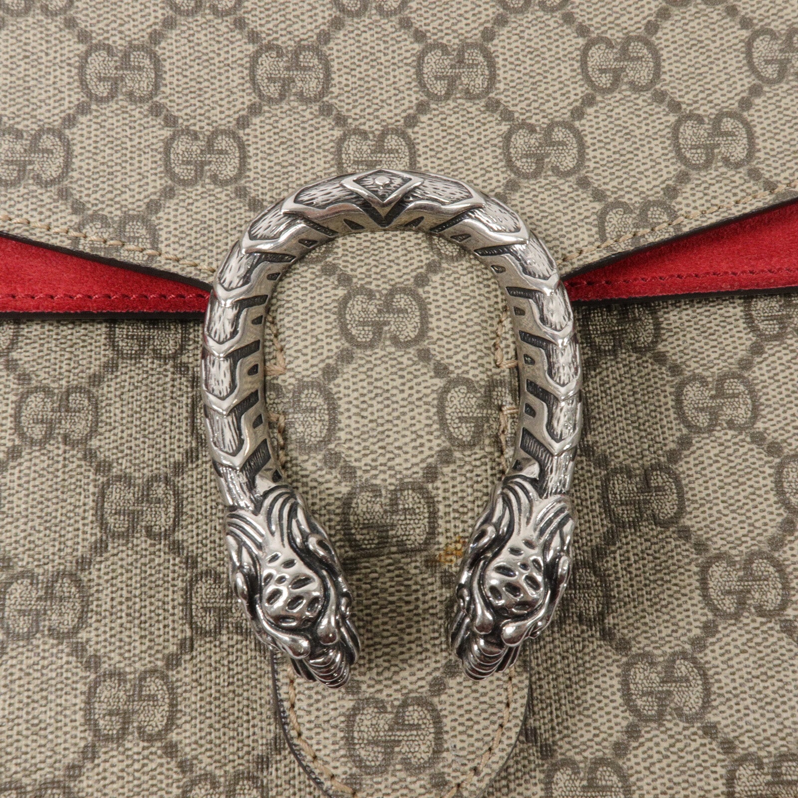 GUCCI 塗層帆布Dionysus GG鏈帶肩背袋